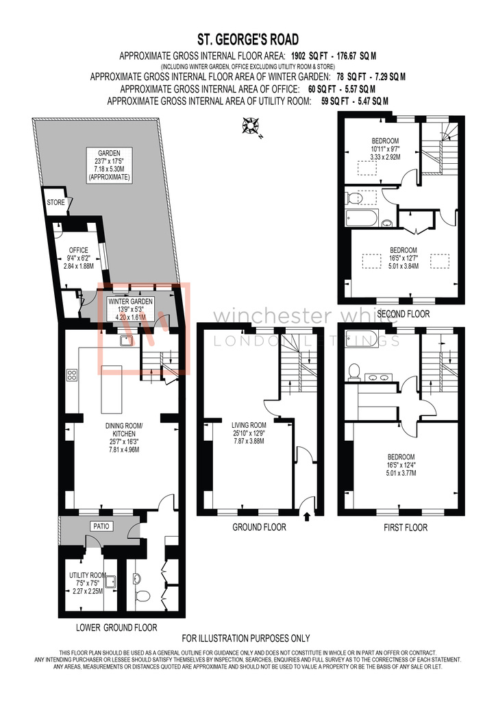 79, St Georges Road, London floorplan