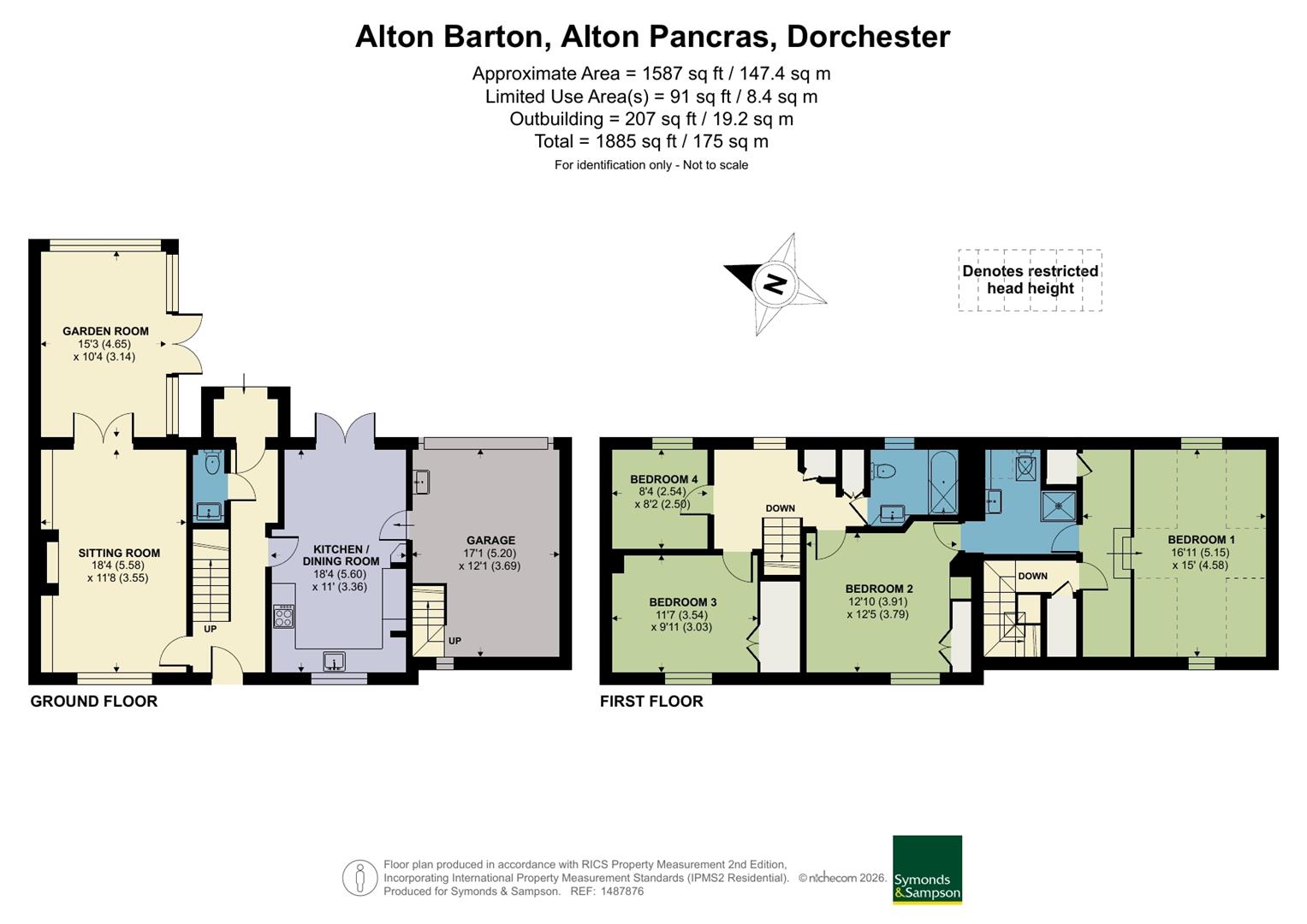 Barton Cottage, 1, Alton Barton, Dorchester floorplan