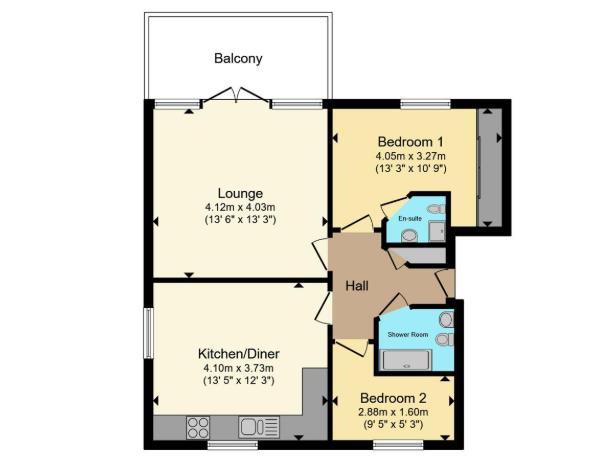 Cross Road, Weymouth floorplan