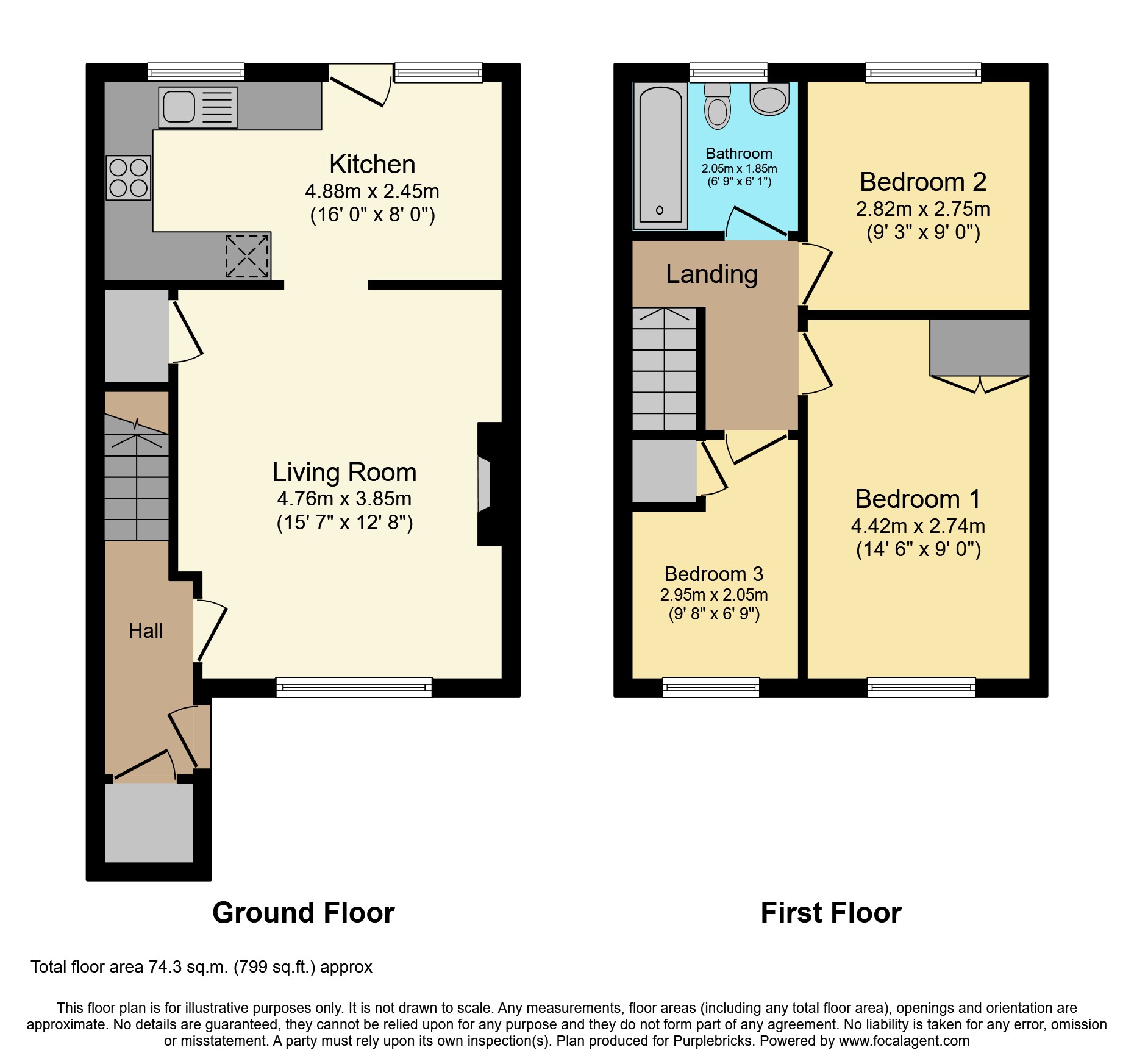 6, Elm Court, Bristol floorplan