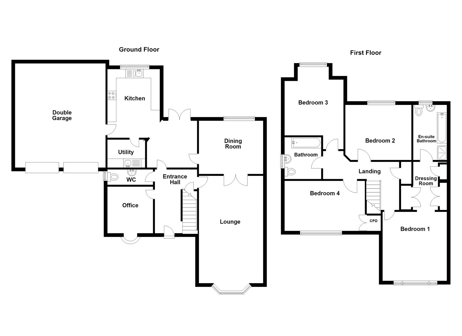 2, Elm Grove, Wakefield floorplan