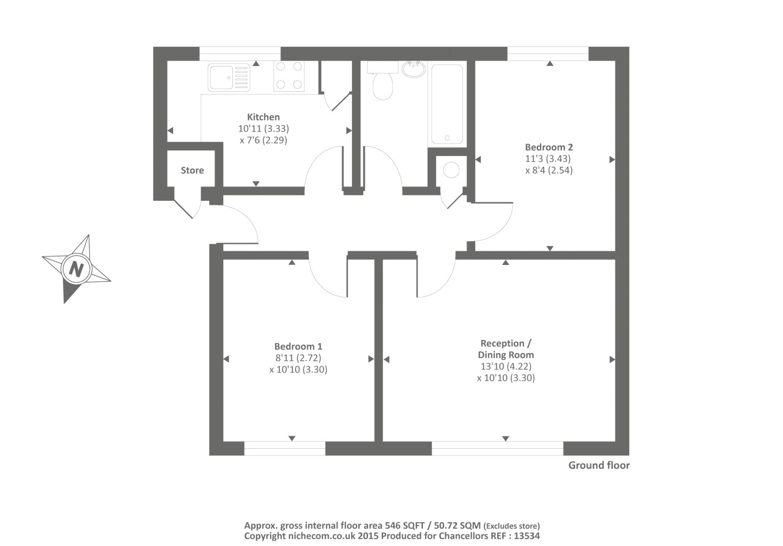 1, Larch Close, Oxford floorplan