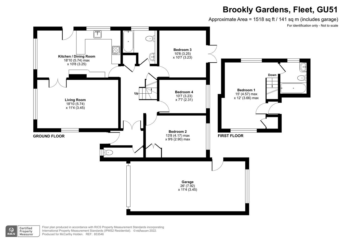 Brookly Gardens, Fleet GU51, 4 bedroom property for sale 61638086