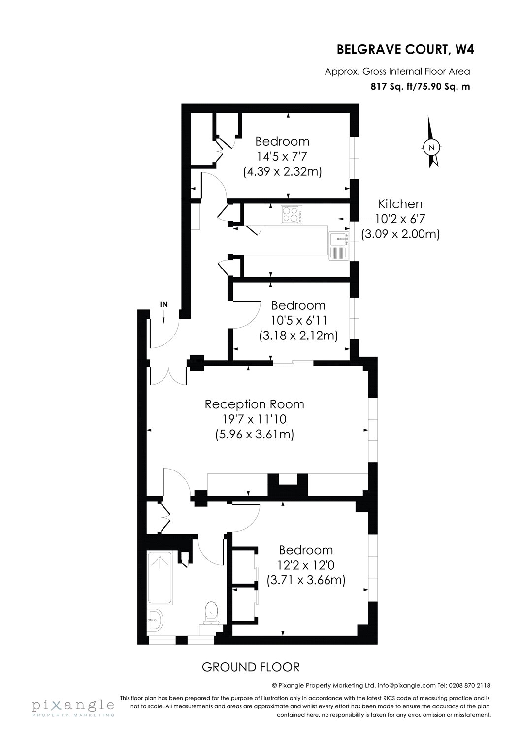 3 Bedrooms Flat for sale in Belgrave Court, Wellesley Road, London W4