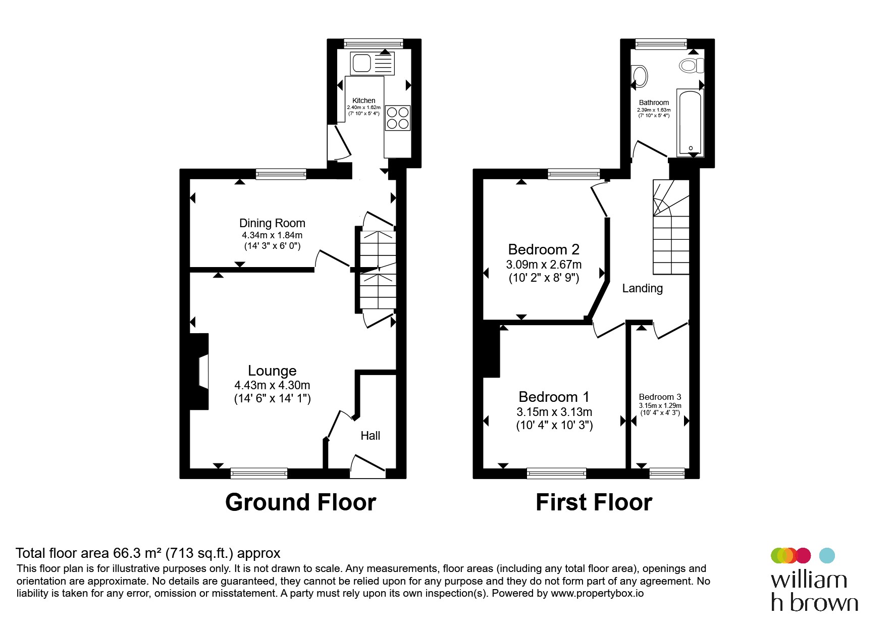 3, Slack Cottages, Halifax floorplan