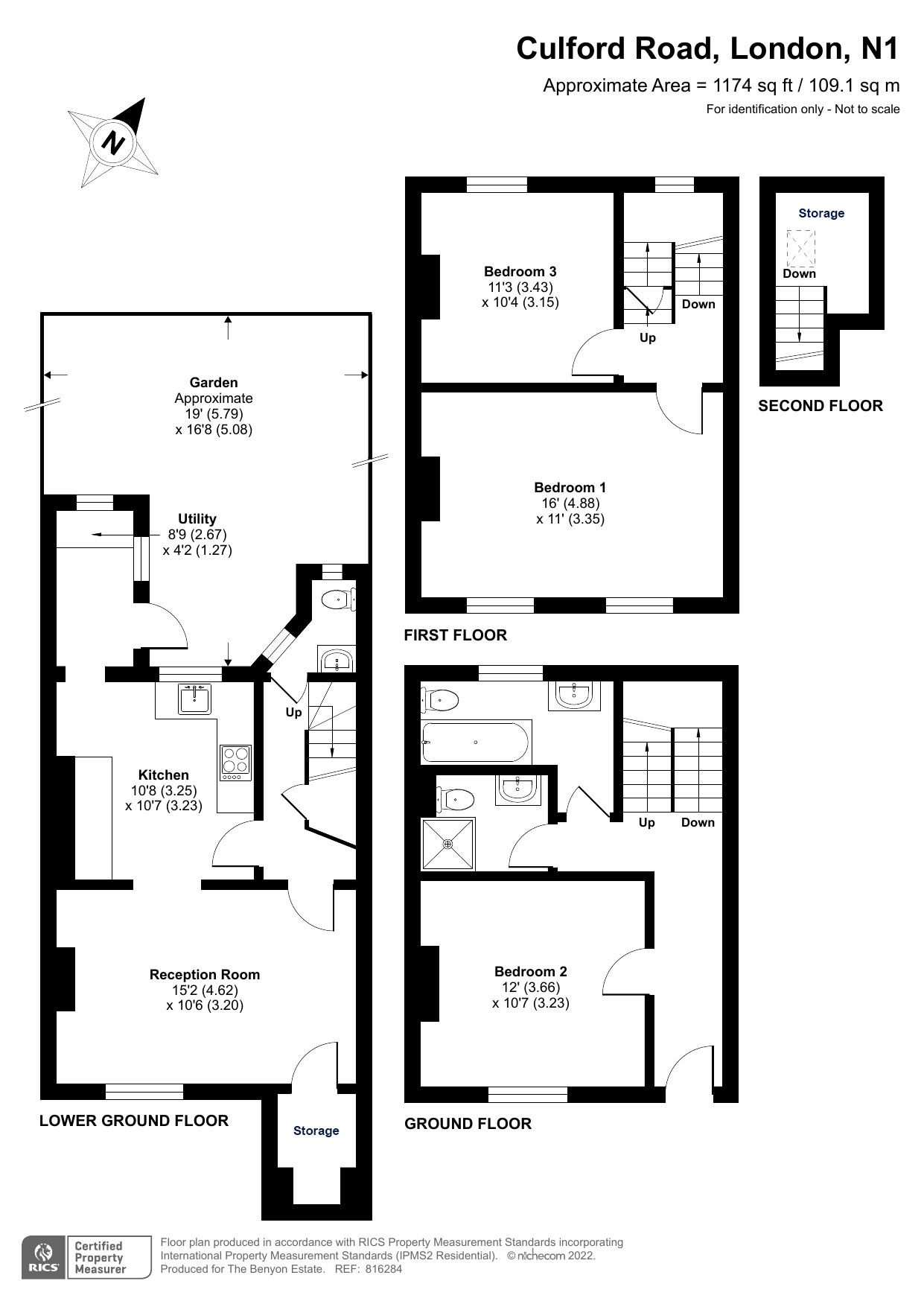 97, Culford Road, London floorplan