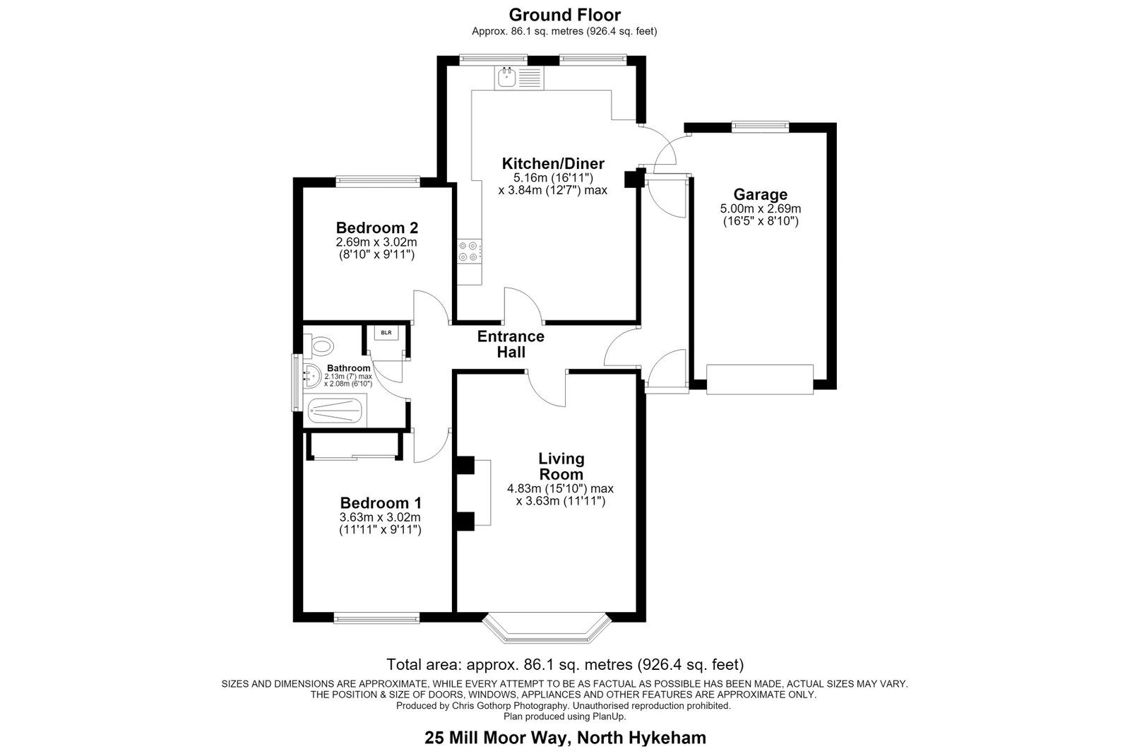 25, Mill Moor Way, Lincoln floorplan
