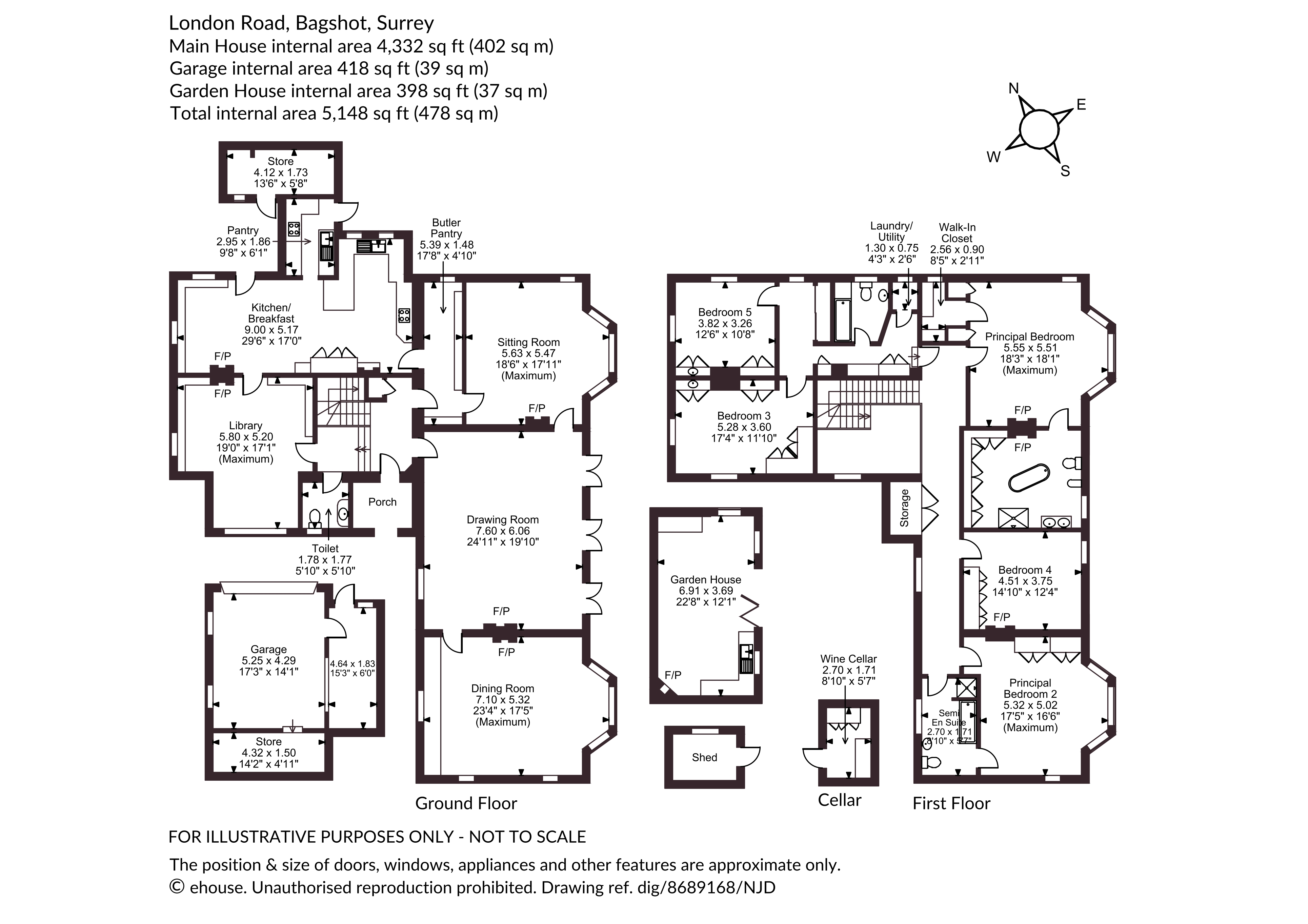 74, London Road, Surrey floorplan