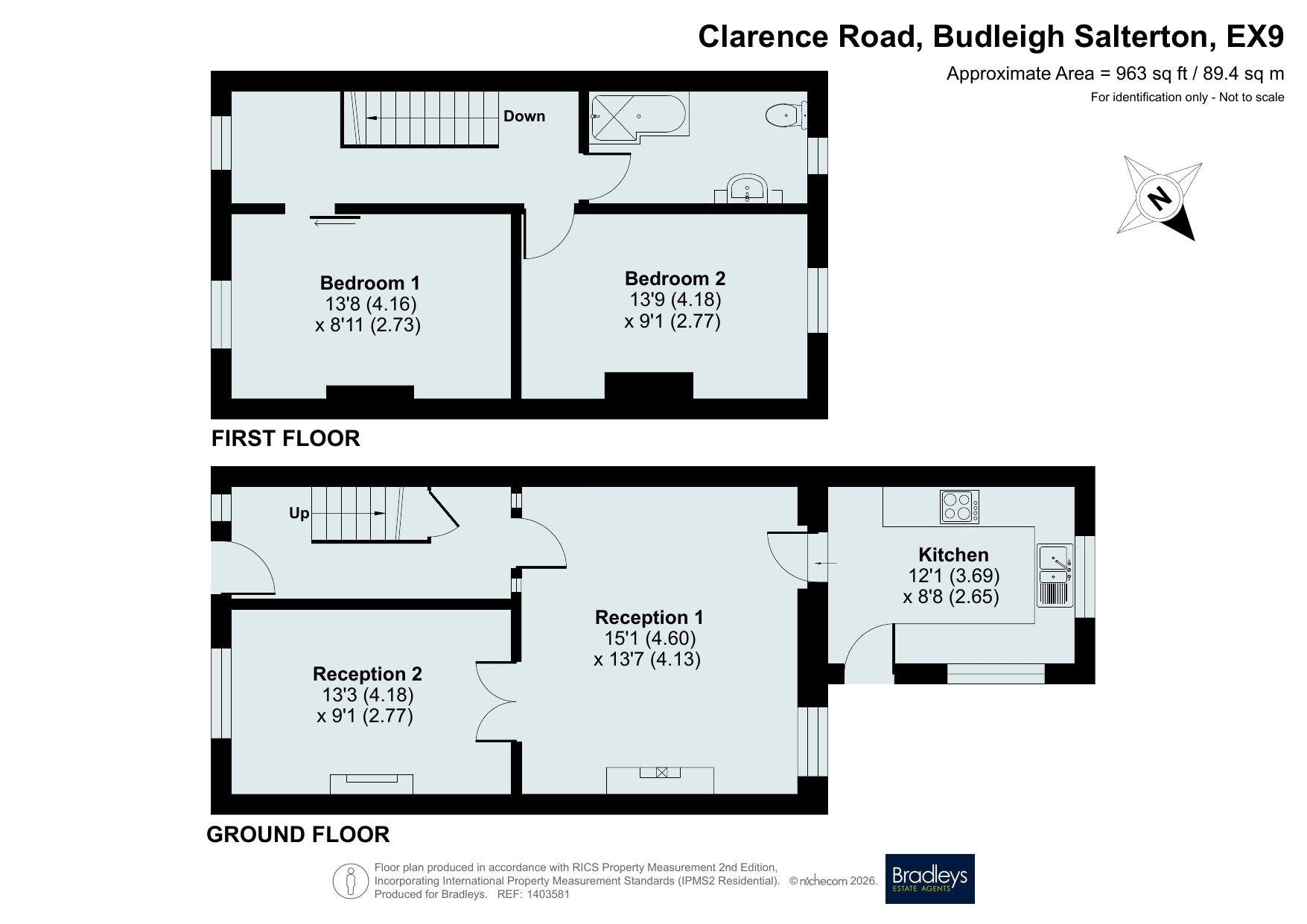 11, Clarence Road, Devon floorplan
