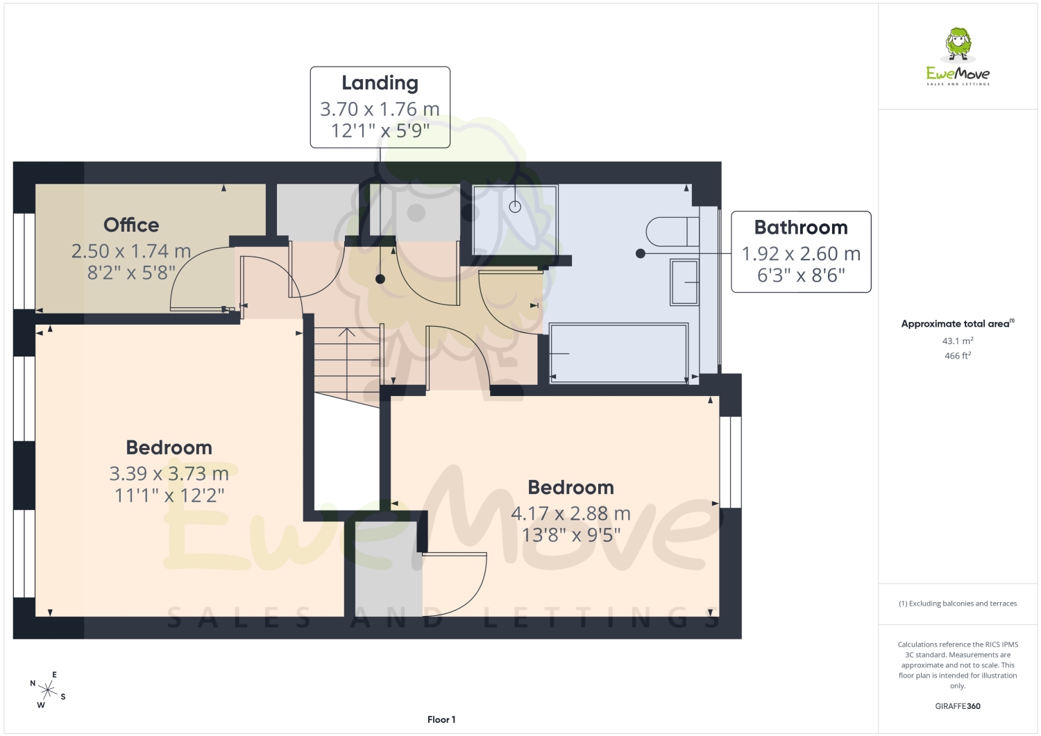 45 Wells Court, Strood, Rochester floorplan