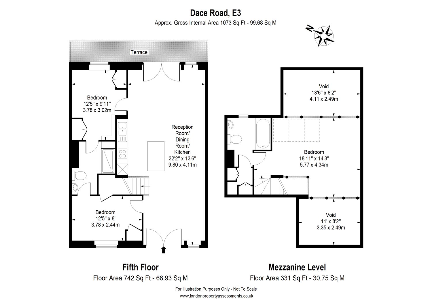 2 Bedrooms Flat to rent in Dace Road, Bow E3