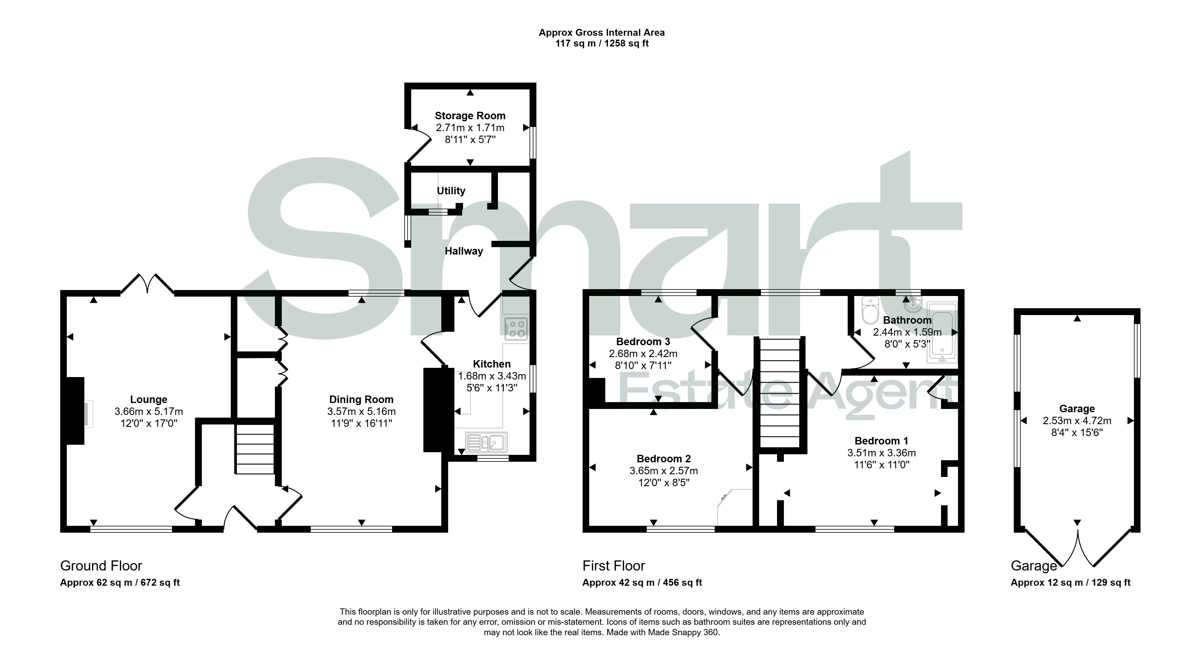 11, Cleaves Close, Exeter floorplan