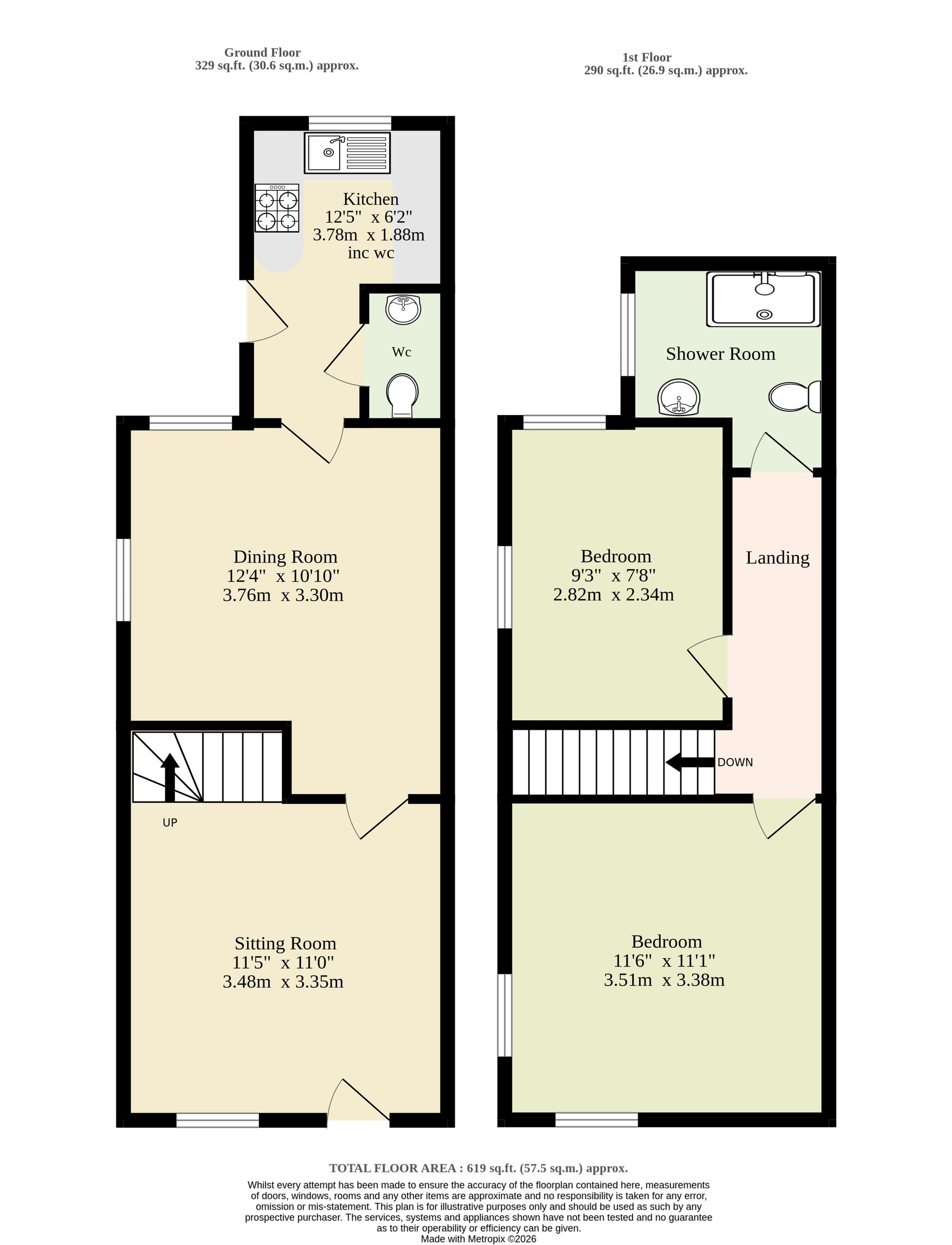 186 Armes Street, Norwich floorplan