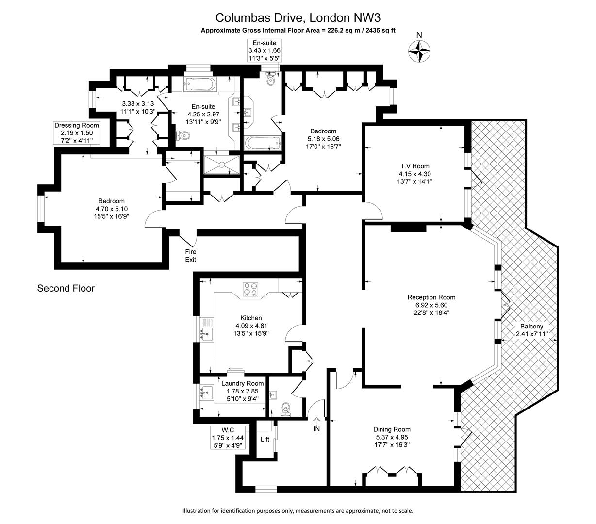 Spaniards Road, London floorplan