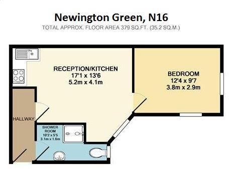 1 Bedrooms Flat to rent in Newington Green Community Gardens, Newington Green, London N16