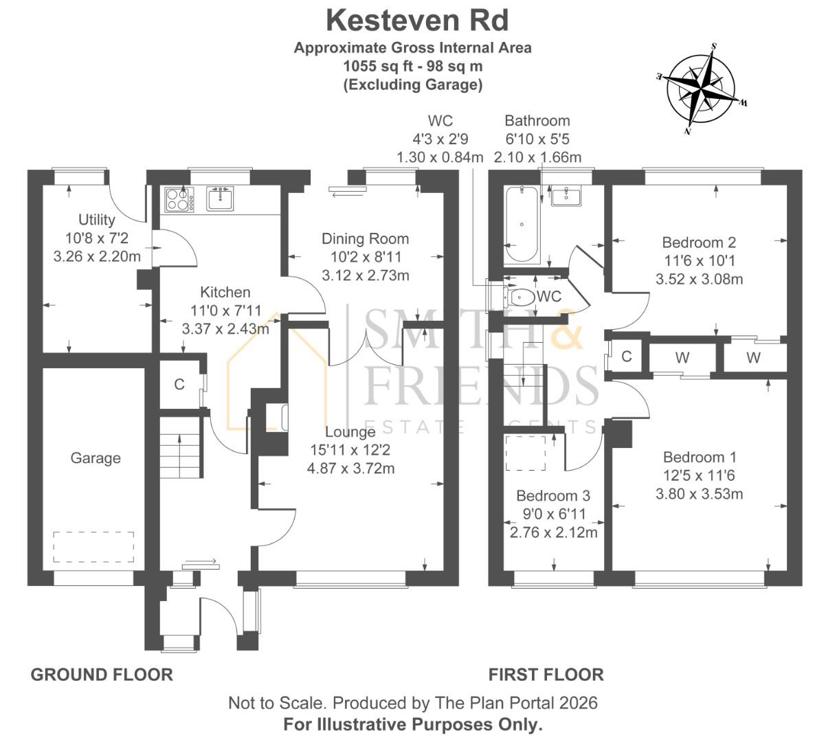 25, Kesteven Road, Hartlepool floorplan