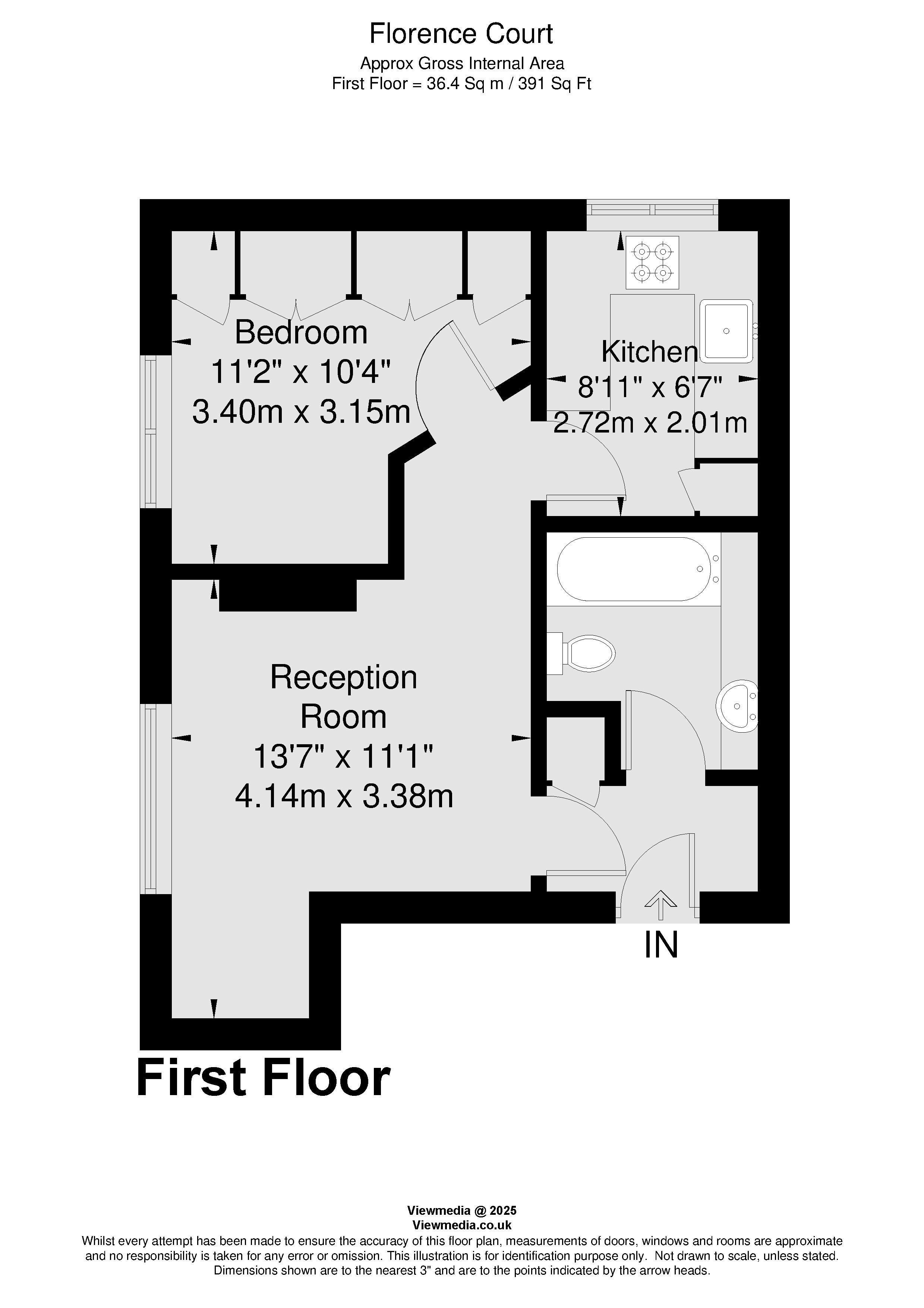 Flat 9, Florence Court,, Sunnyside, Wimbledon Common floorplan