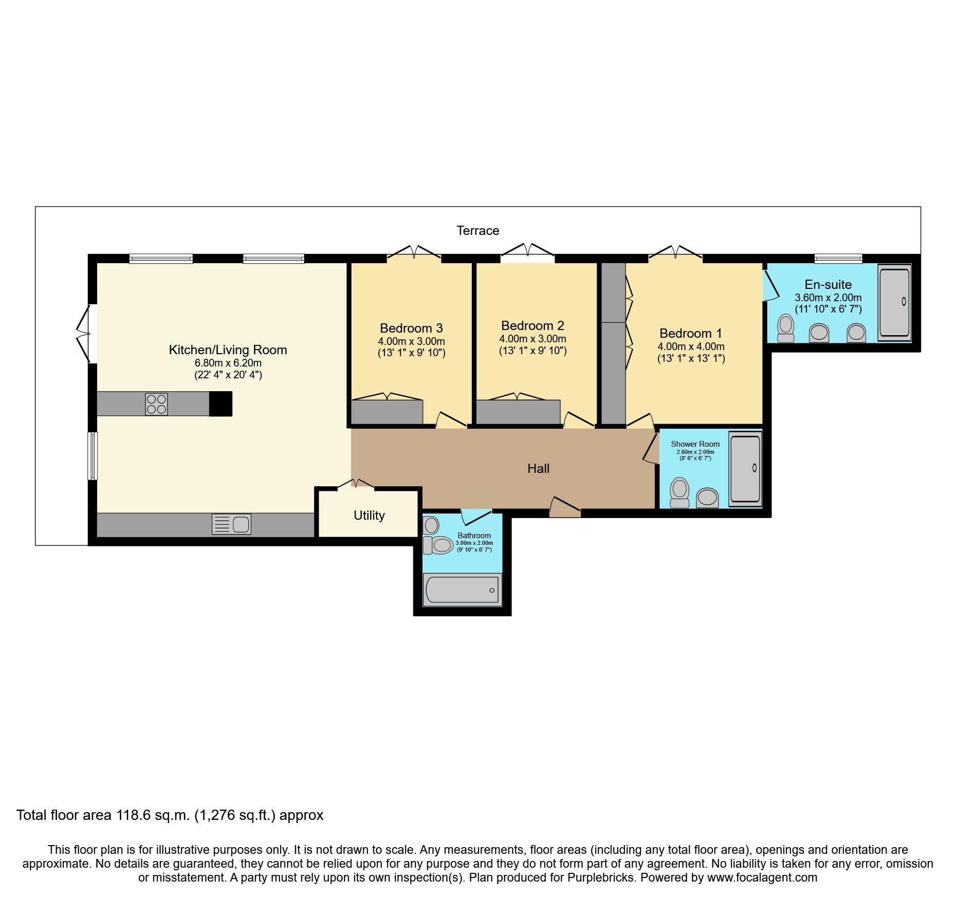 197, 21, Aspin Lane, Manchester floorplan