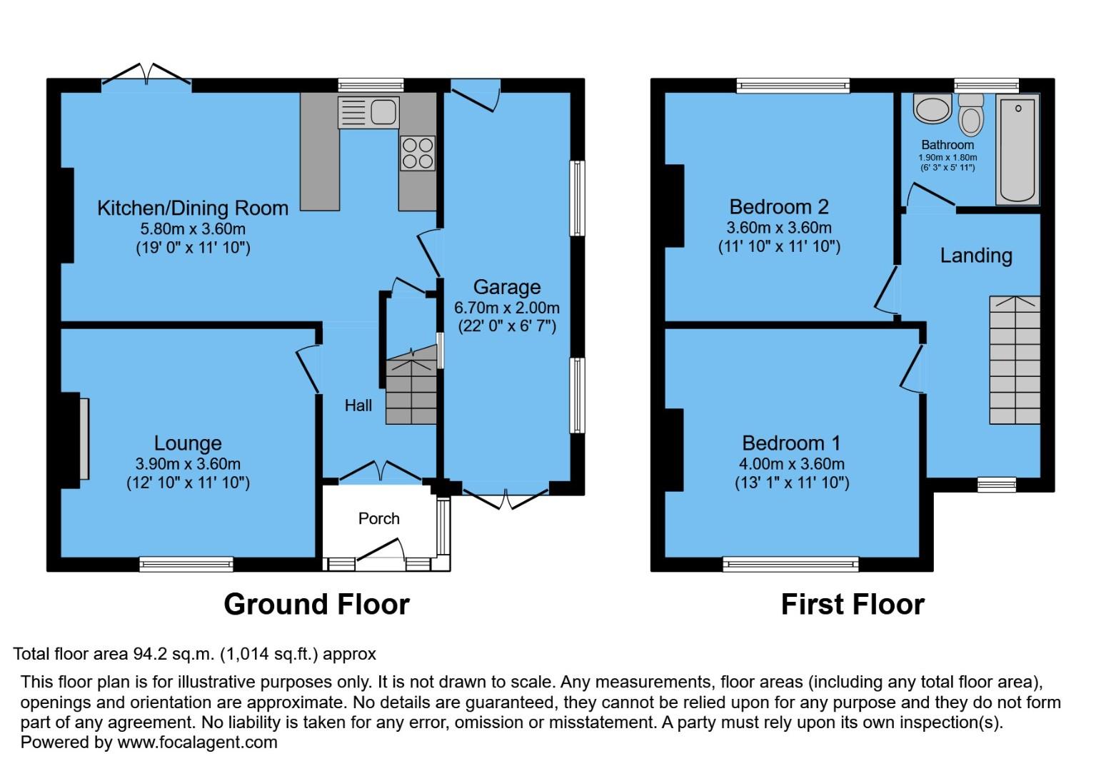 144, Handley Road, Chesterfield floorplan