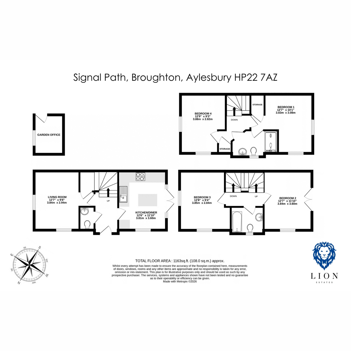 14, Signal Path, Aylesbury floorplan