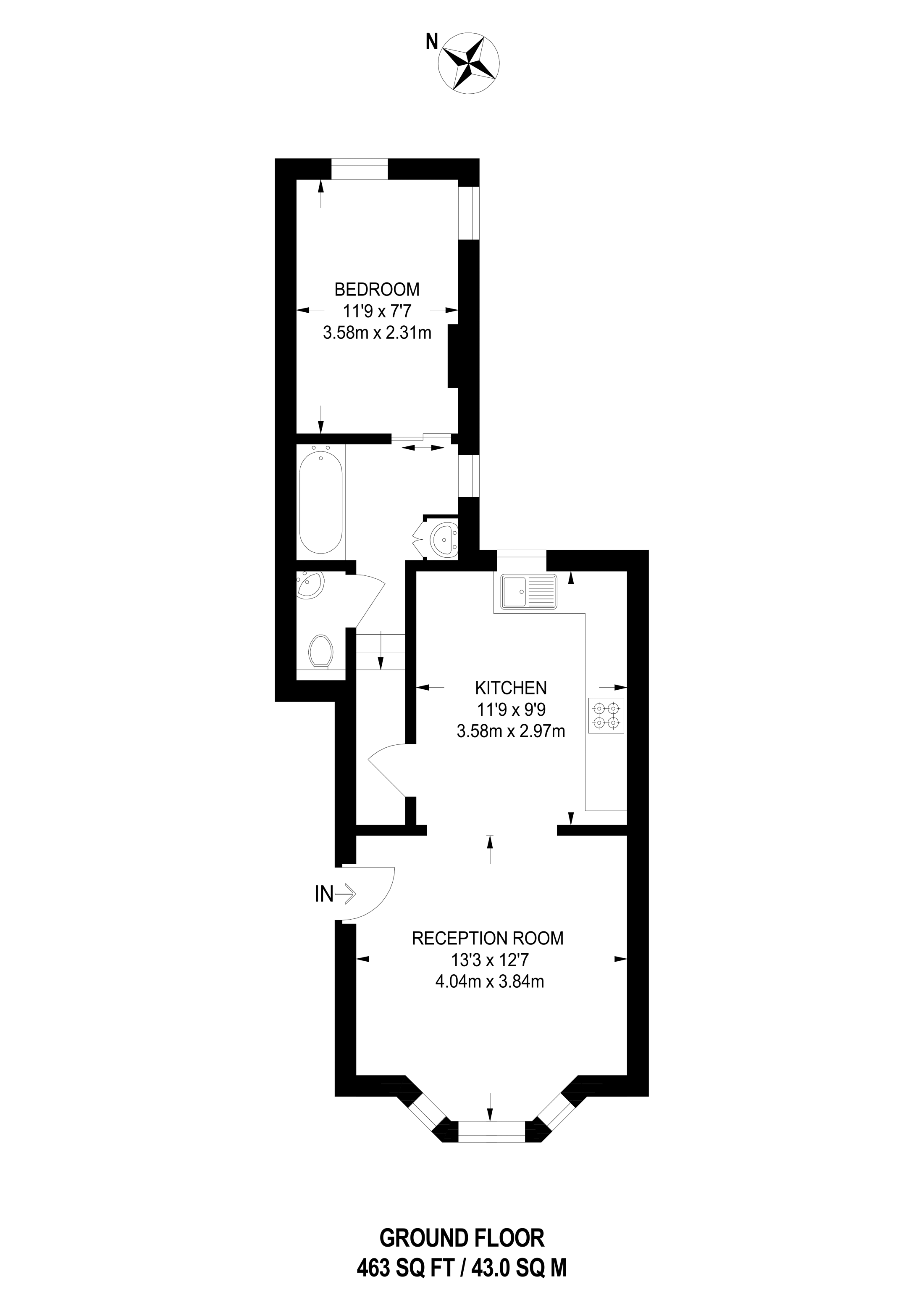 1 Bedrooms Flat to rent in Homestead Road, Parsons Green, London SW6