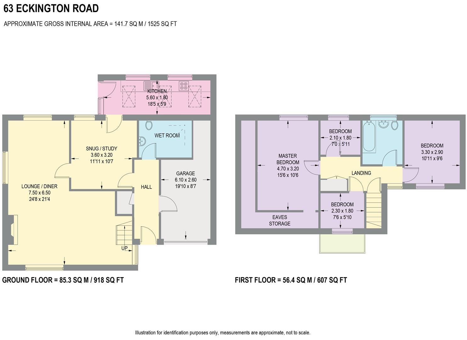 63, Eckington Road, Dronfield floorplan