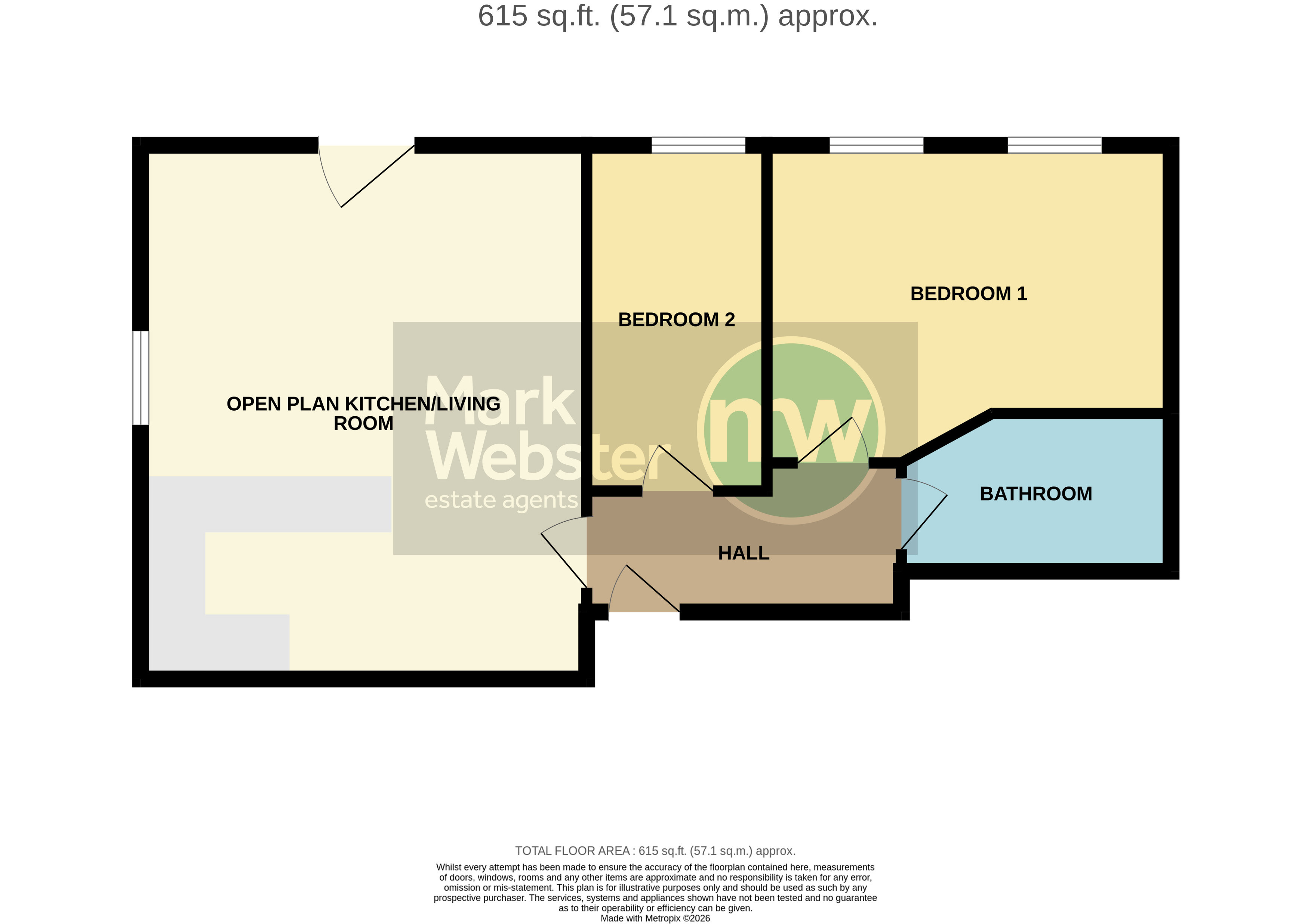 Flat 4 Orchard House, Charlotte Way, Atherstone floorplan