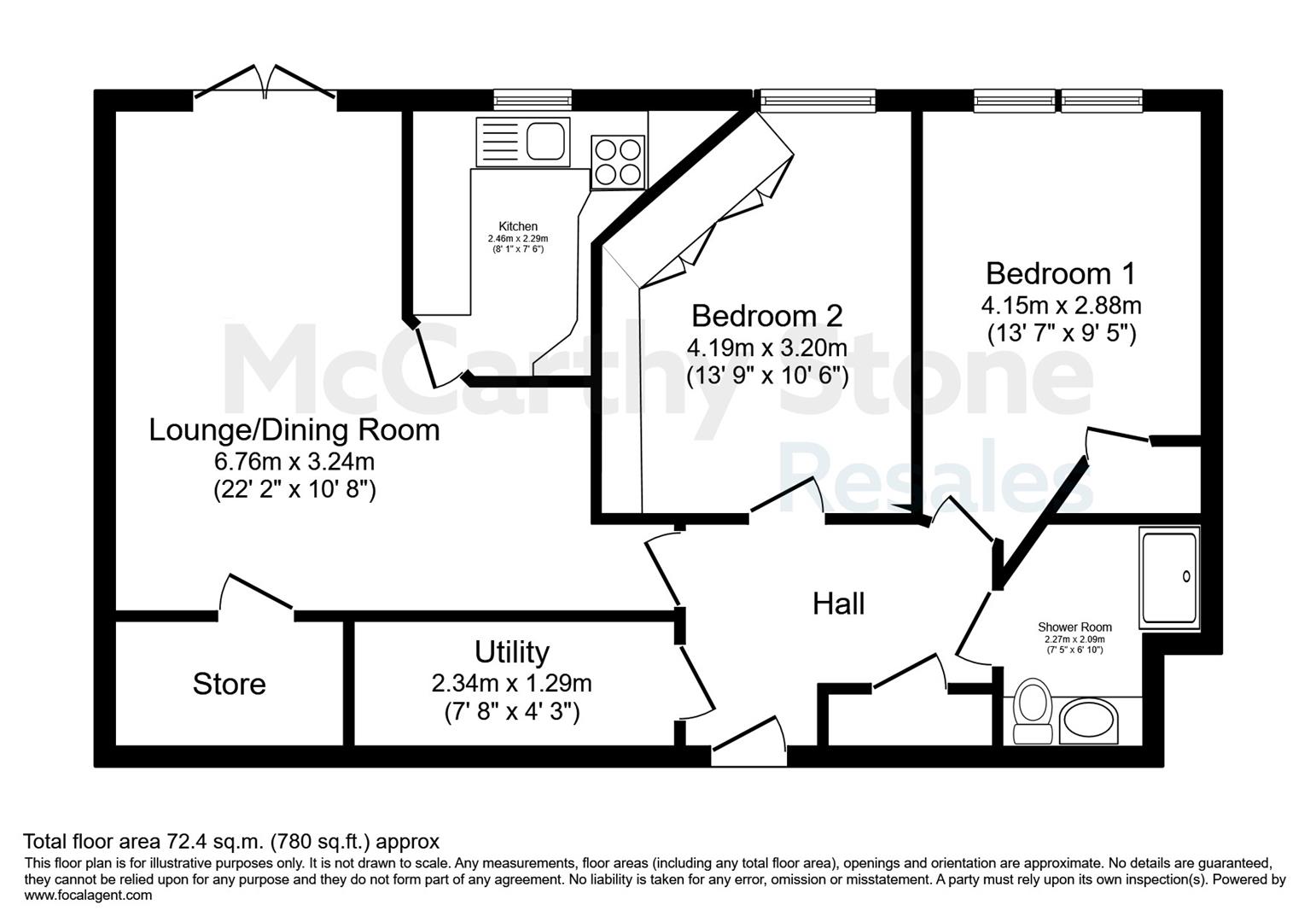 30 Whyburn Court, Nottingham Road, Nottingham floorplan