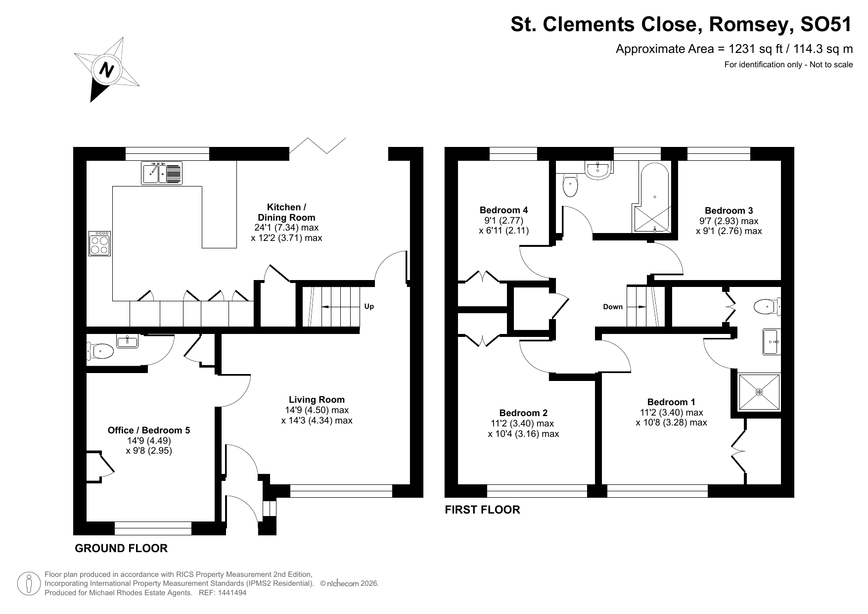 3, St. Clements Close, Hampshire floorplan
