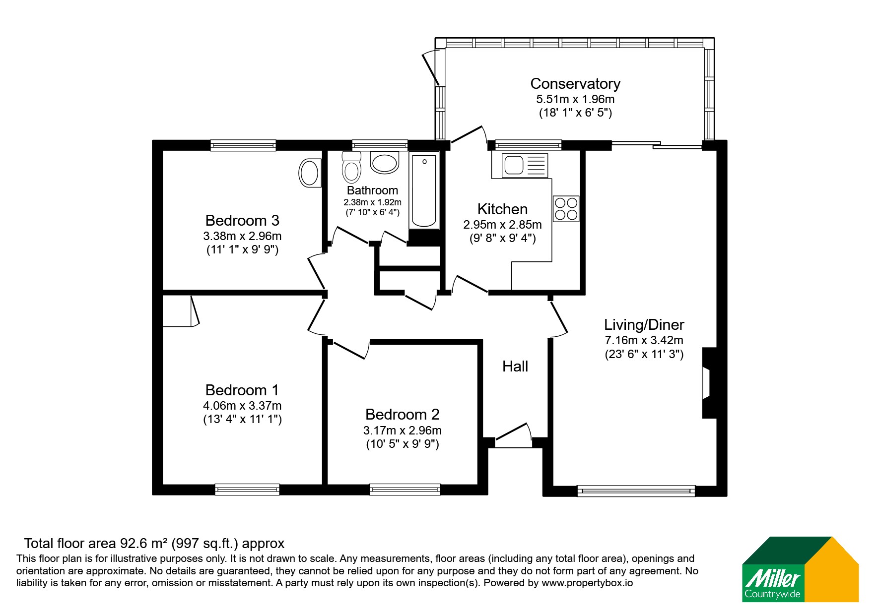 3, St. Matthews Hill, Cornwall floorplan