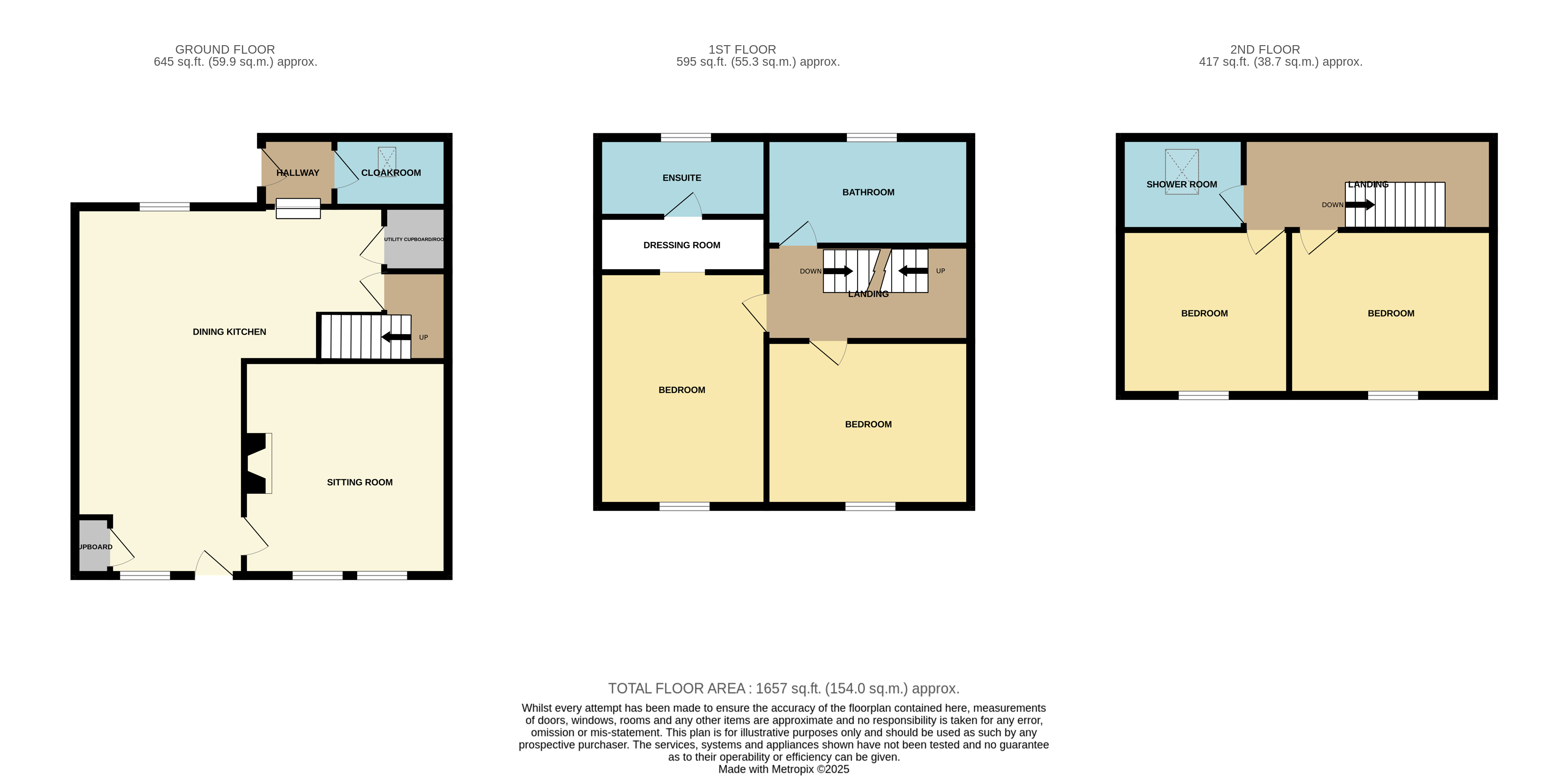 FERN COTTAGE, WELL STREET, Brassington floorplan
