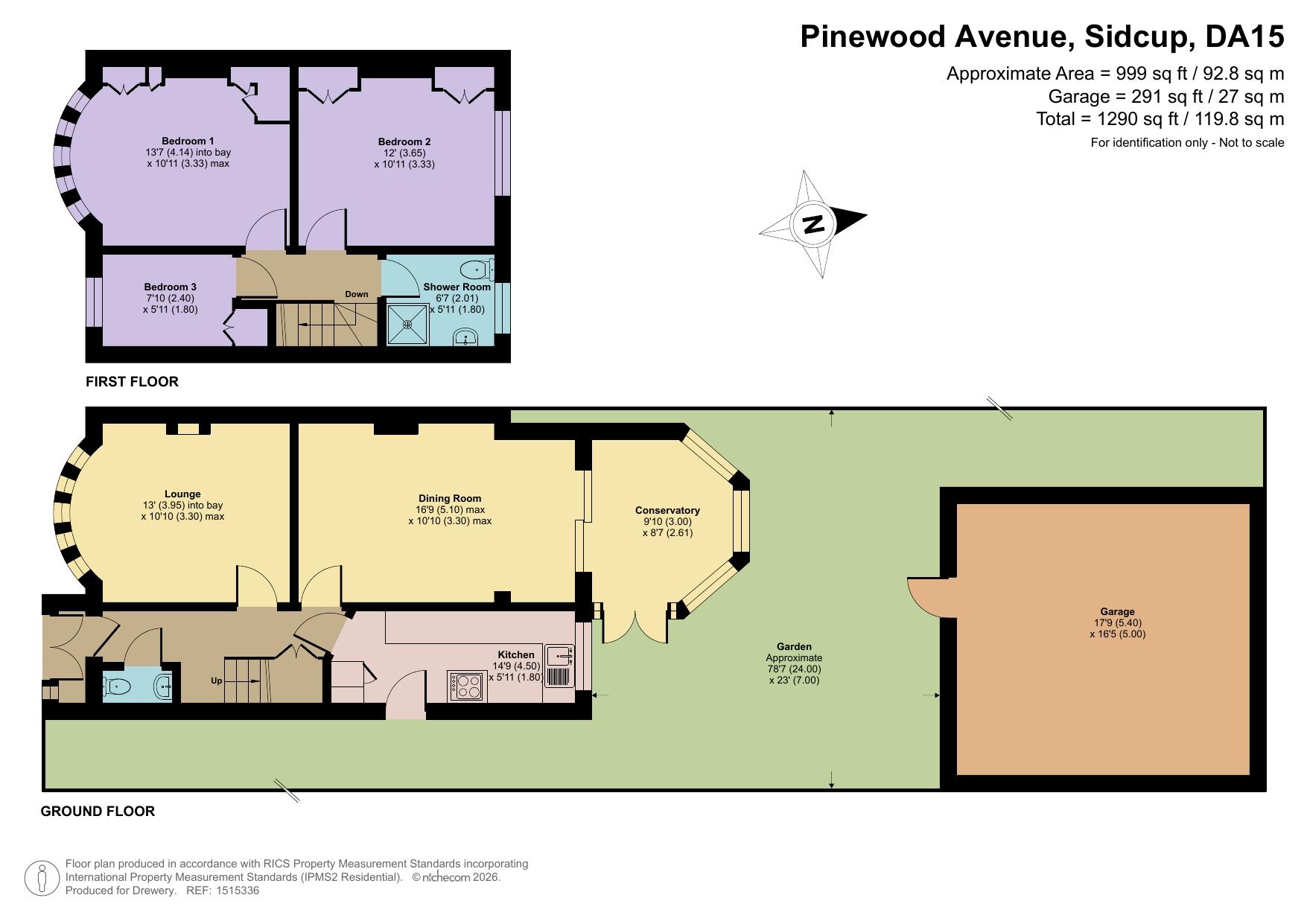 20, Pinewood Avenue, Sidcup floorplan
