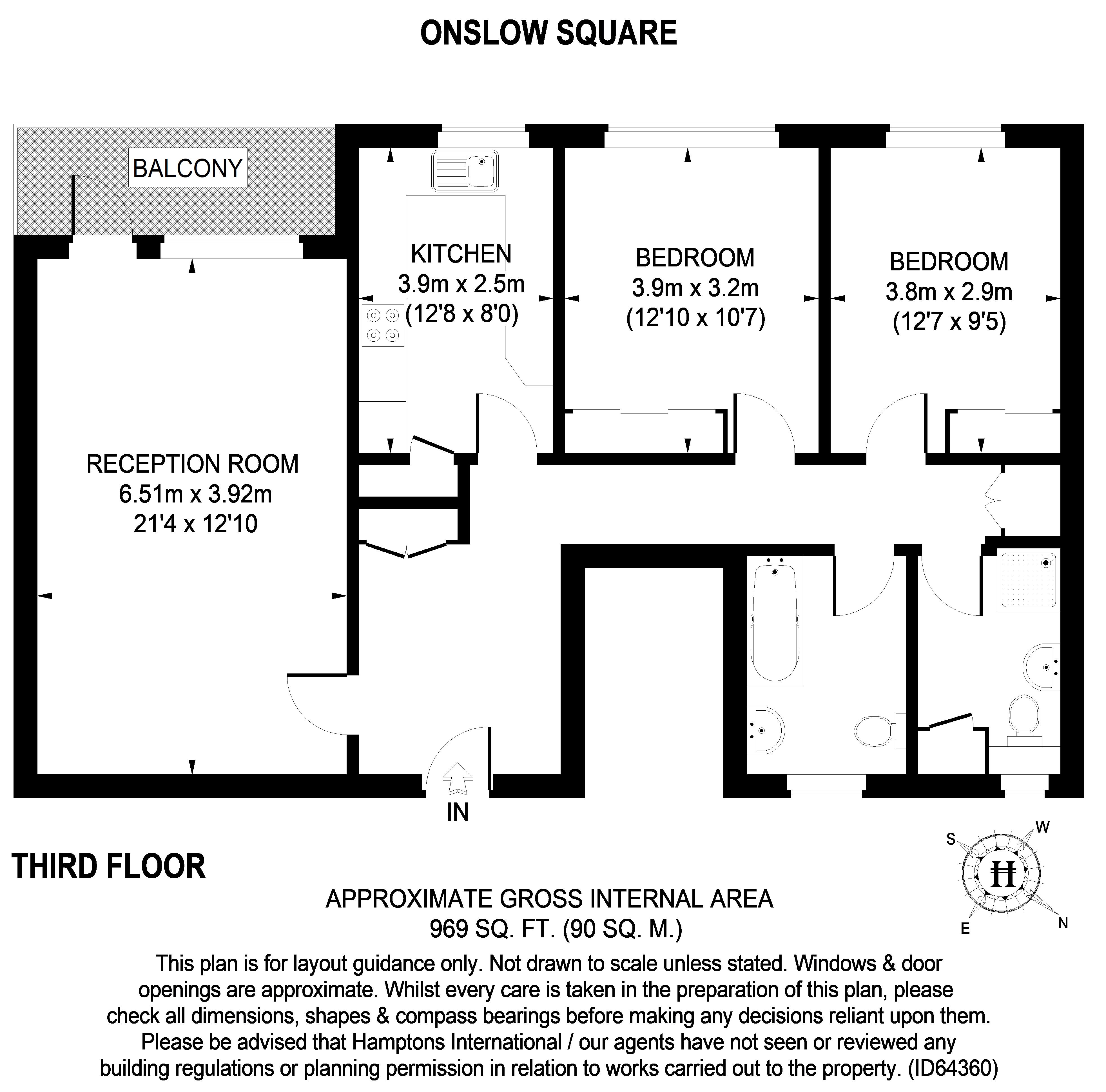 21, 27, Onslow Square, London floorplan