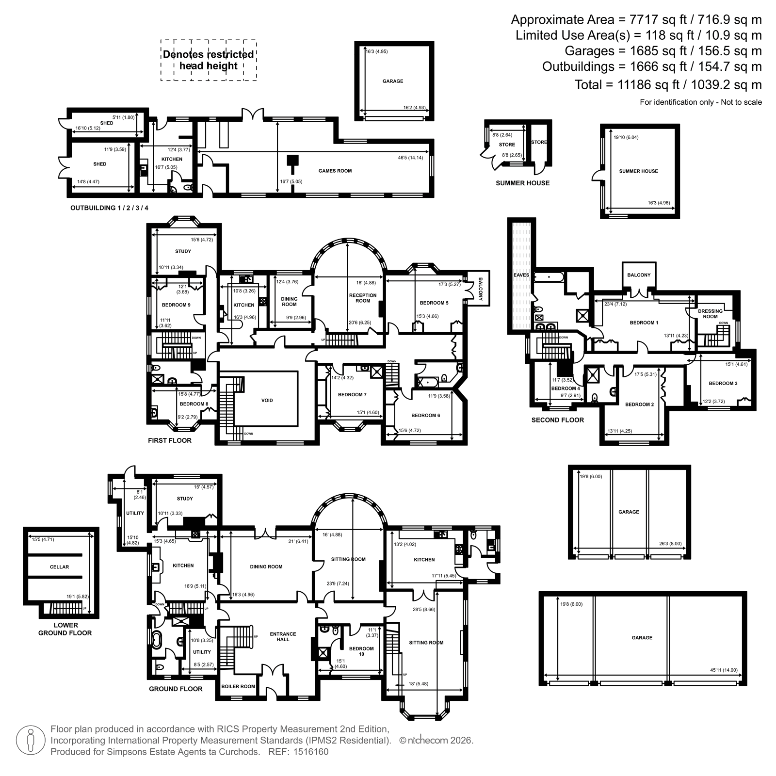 Lyne Hill House,, Lyne Crossing Road, Chertsey floorplan
