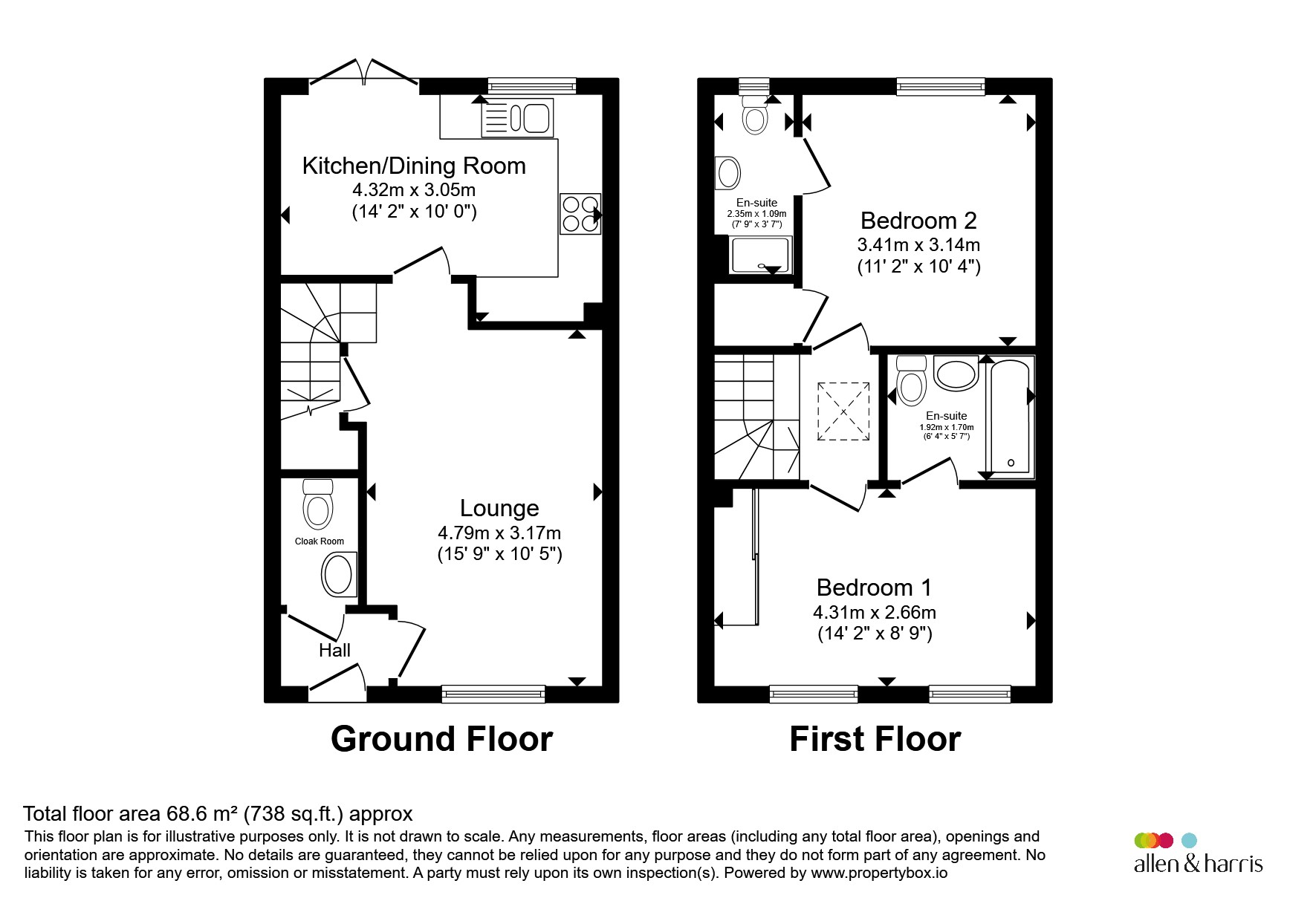 44, Clos Coed Bychan, CARDIFF floorplan