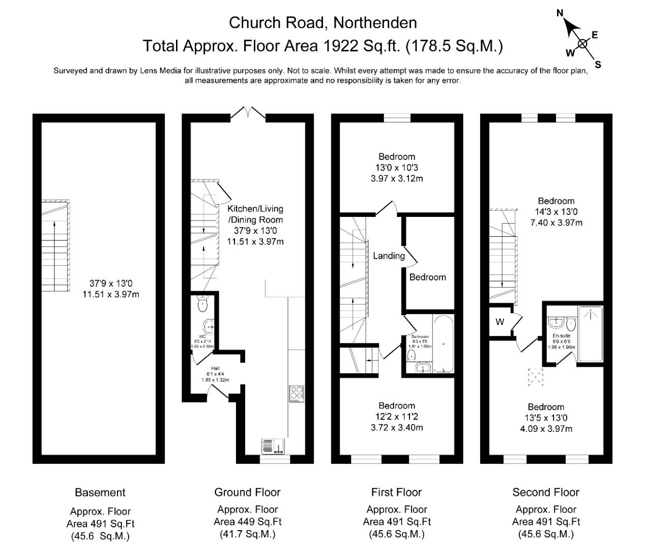 77B, Church Road, Northenden floorplan