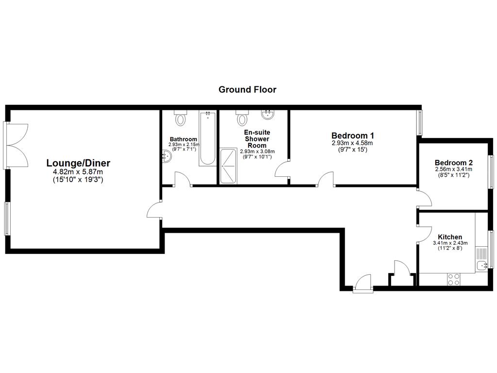2 Bedrooms Flat to rent in Bambridge Court, Maidstone ME14