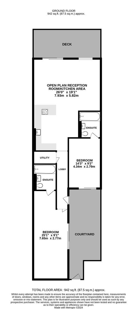 Flat 288 Bromyard House, Bromyard Avenue, Ealing floorplan