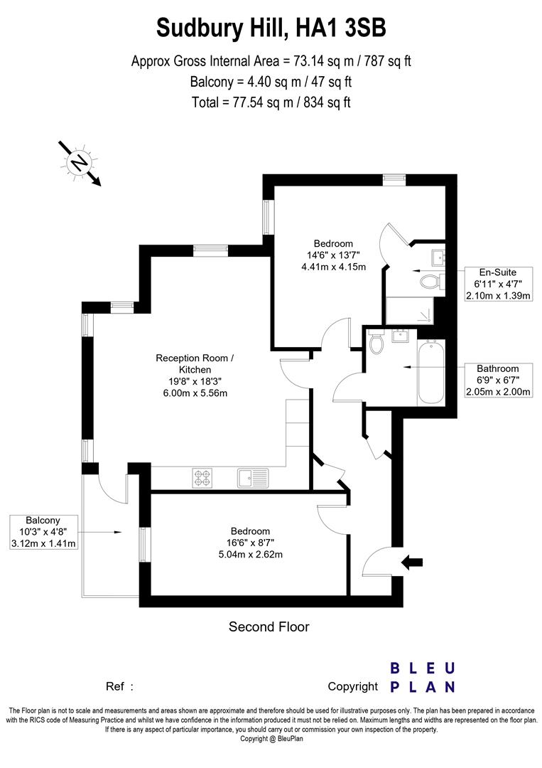61 Maven Court, Sudbury Hill, Harrow floorplan