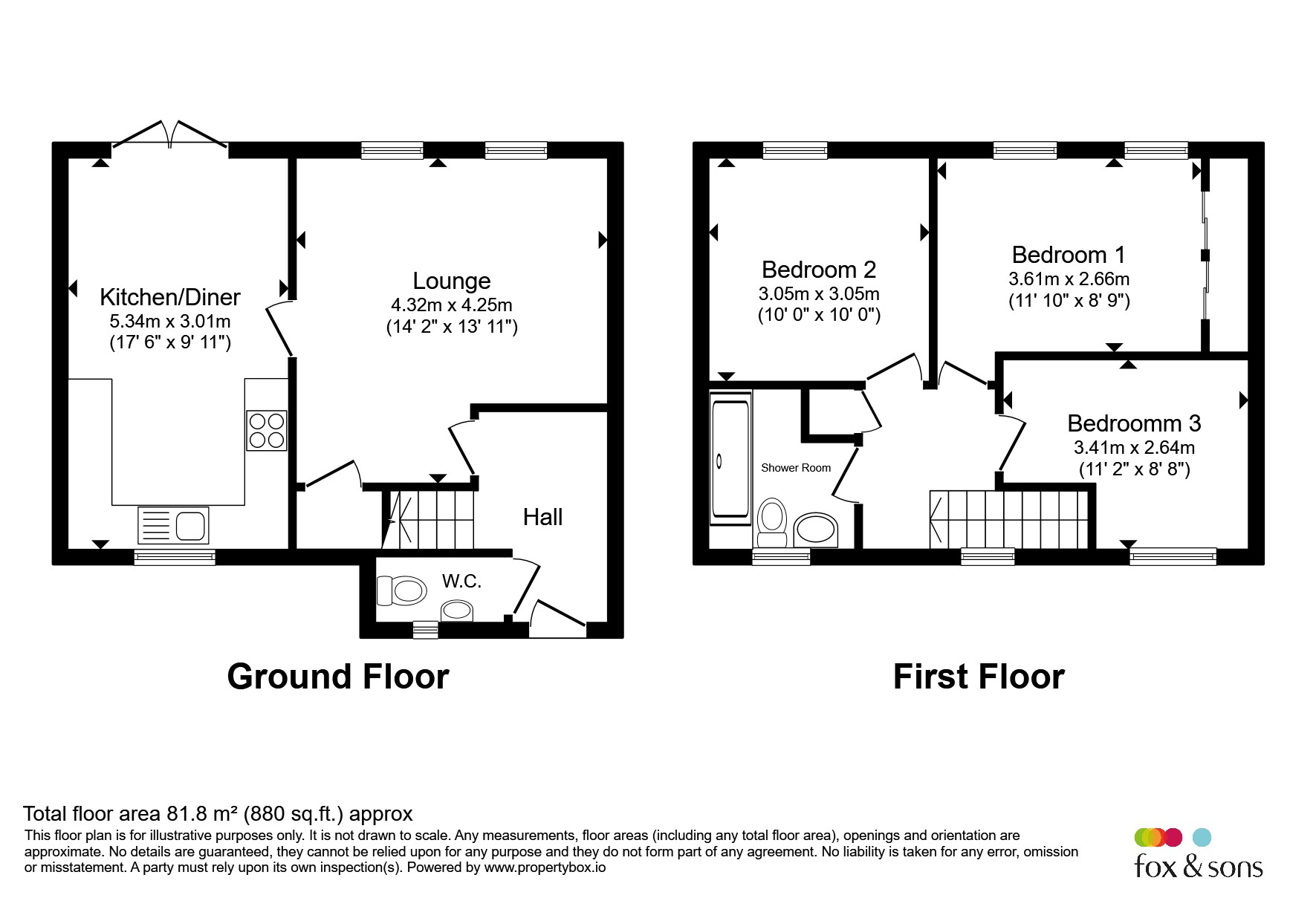60, Cleveland Drive, Fareham floorplan