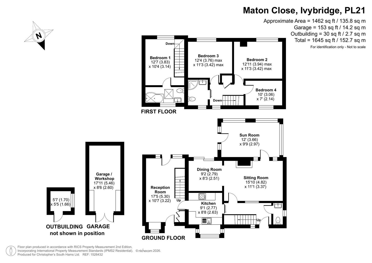 5, Maton Close, Ivybridge floorplan