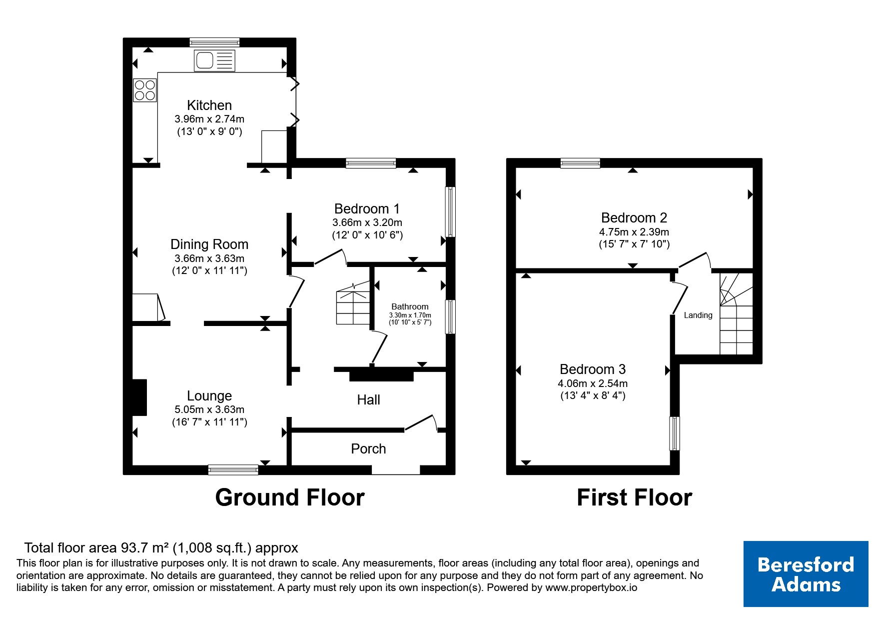 60, Roe Parc, Denbighshire floorplan