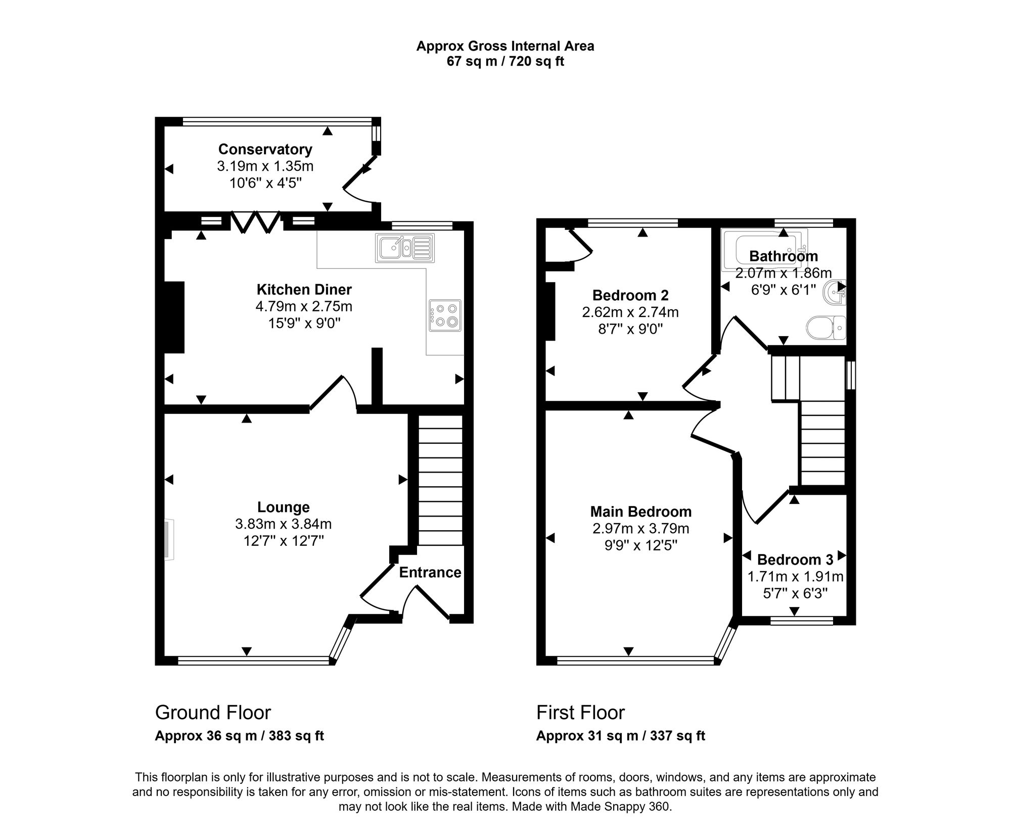 21 Baytree Road, Wigan floorplan