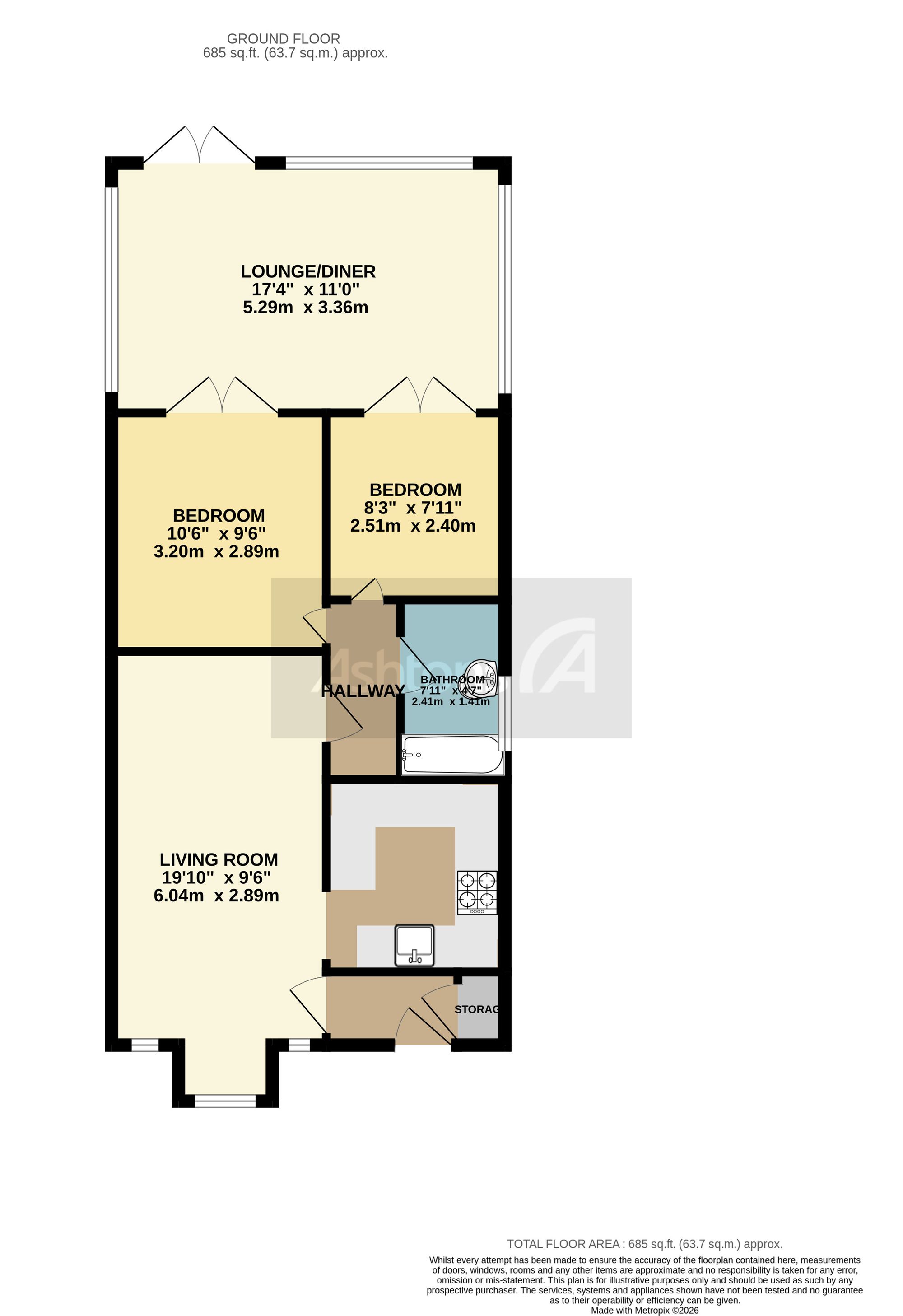38 Belvedere Road, Wigan floorplan