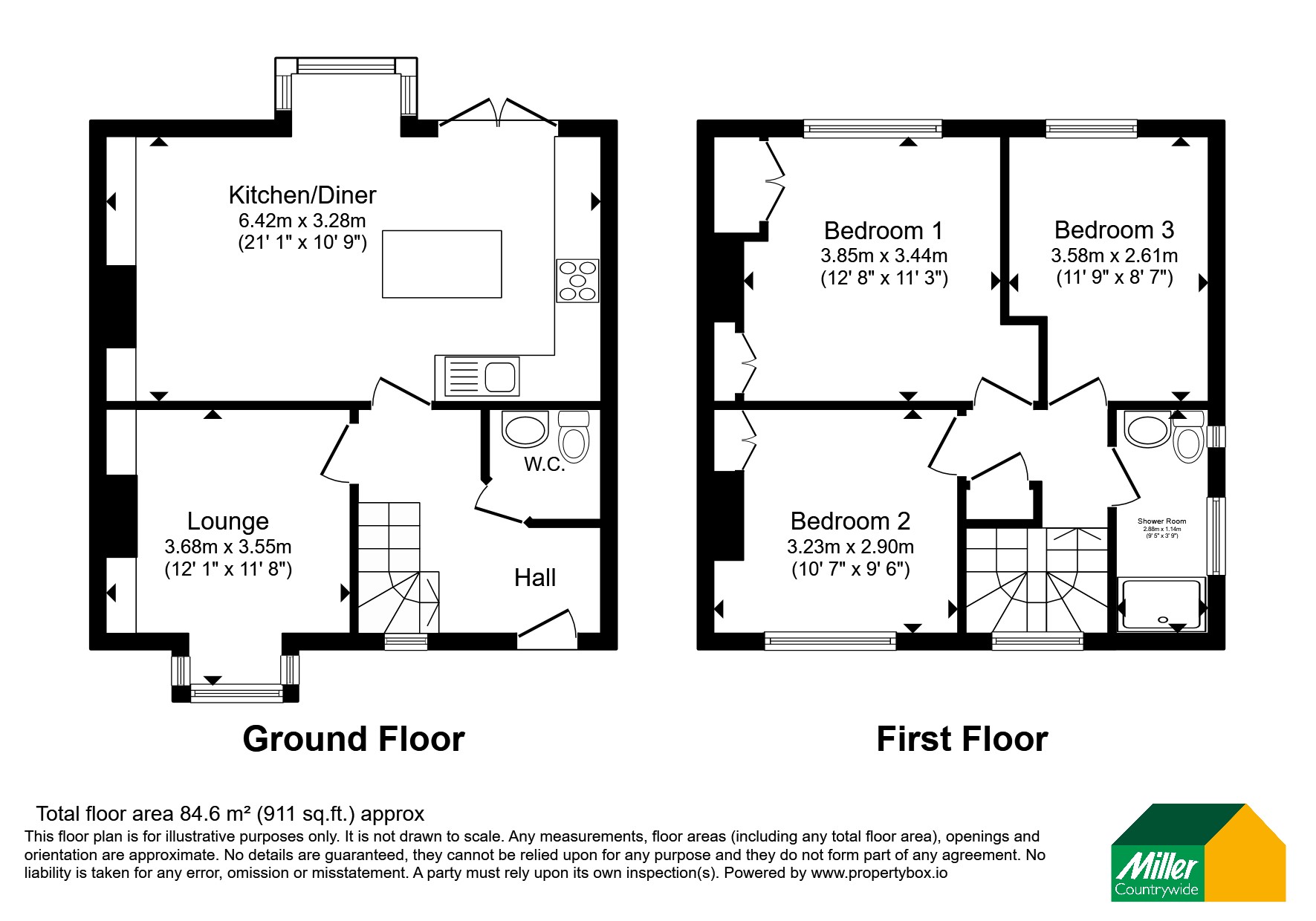 2, Rose Hill, Cornwall floorplan
