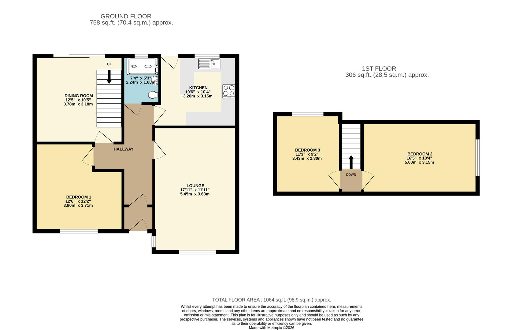 8, Chestnut Avenue, Withernsea floorplan