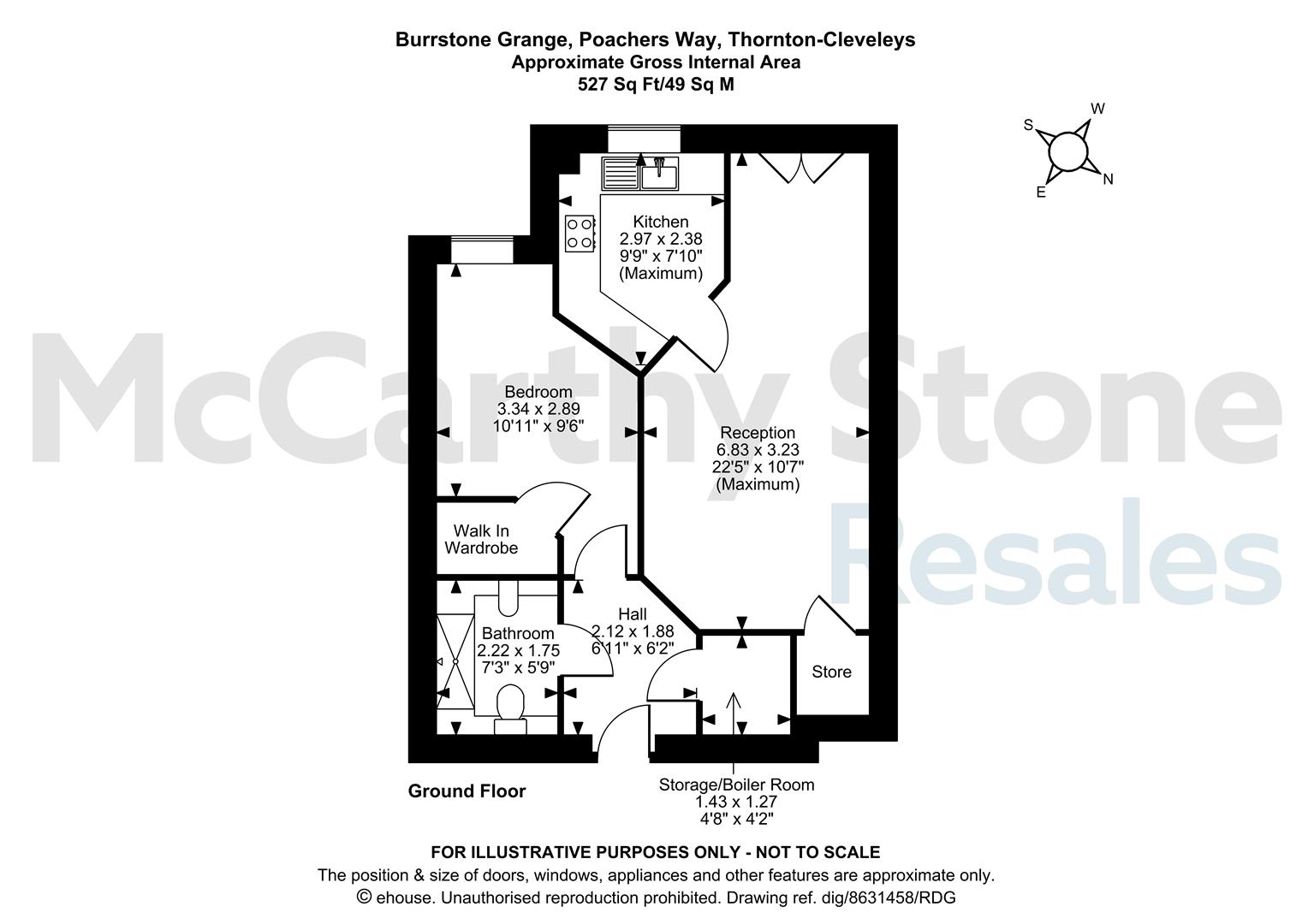11 Burrstone Grange, Poachers Way, Thornton-Cleveleys floorplan