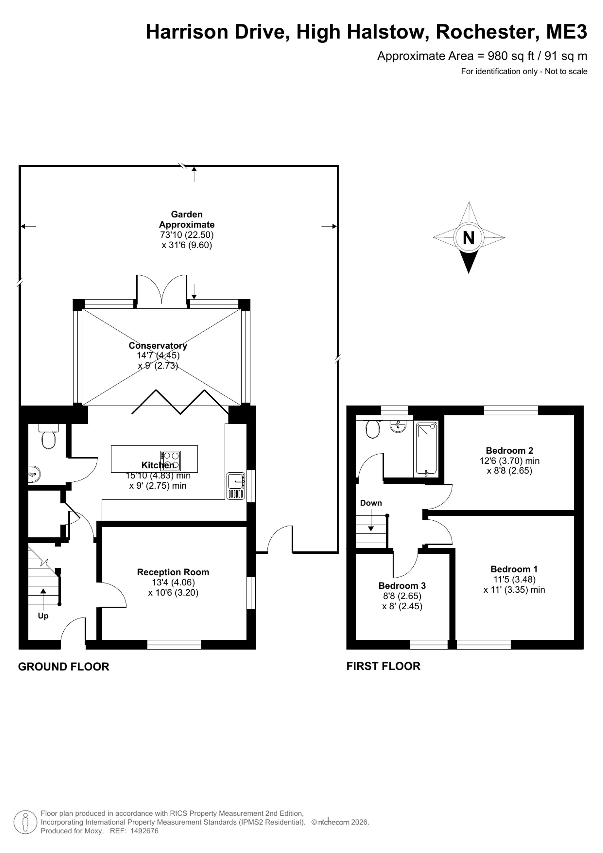 54 Harrison Drive, Rochester floorplan