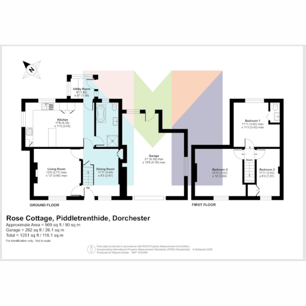 Rose Cottage, Piddletrenthide, Dorchester floorplan