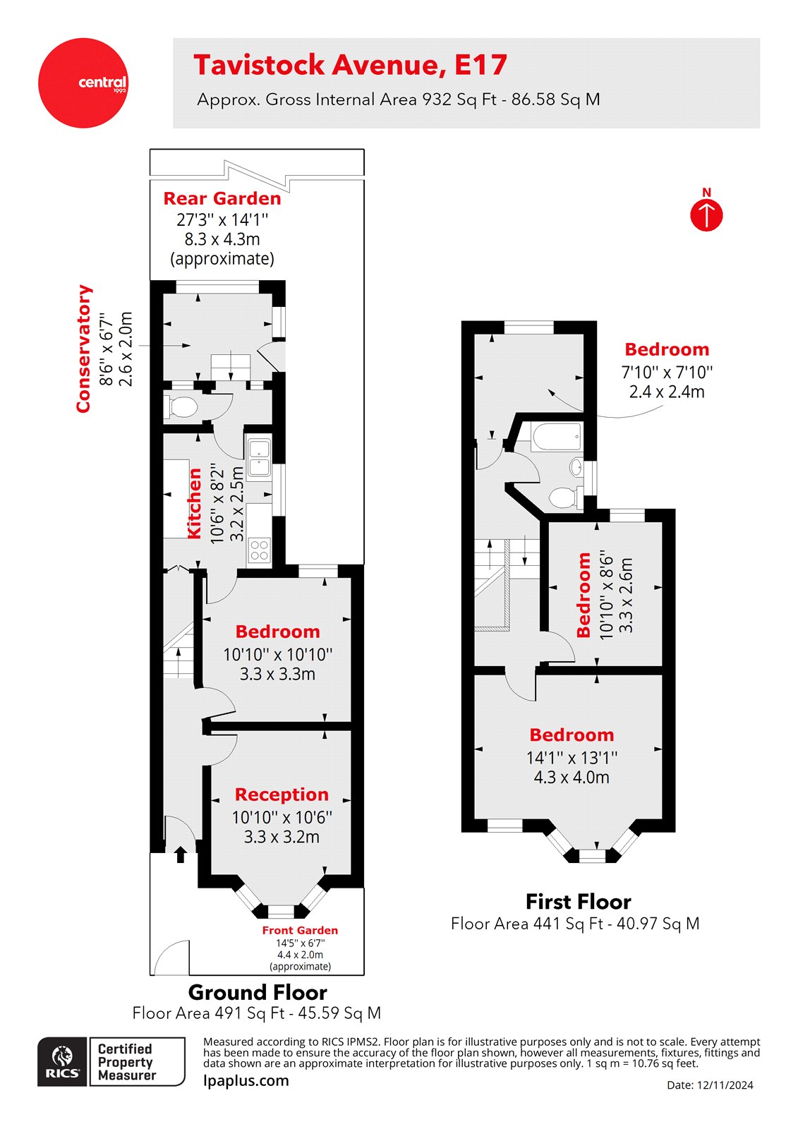 Tavistock Avenue, London floorplan